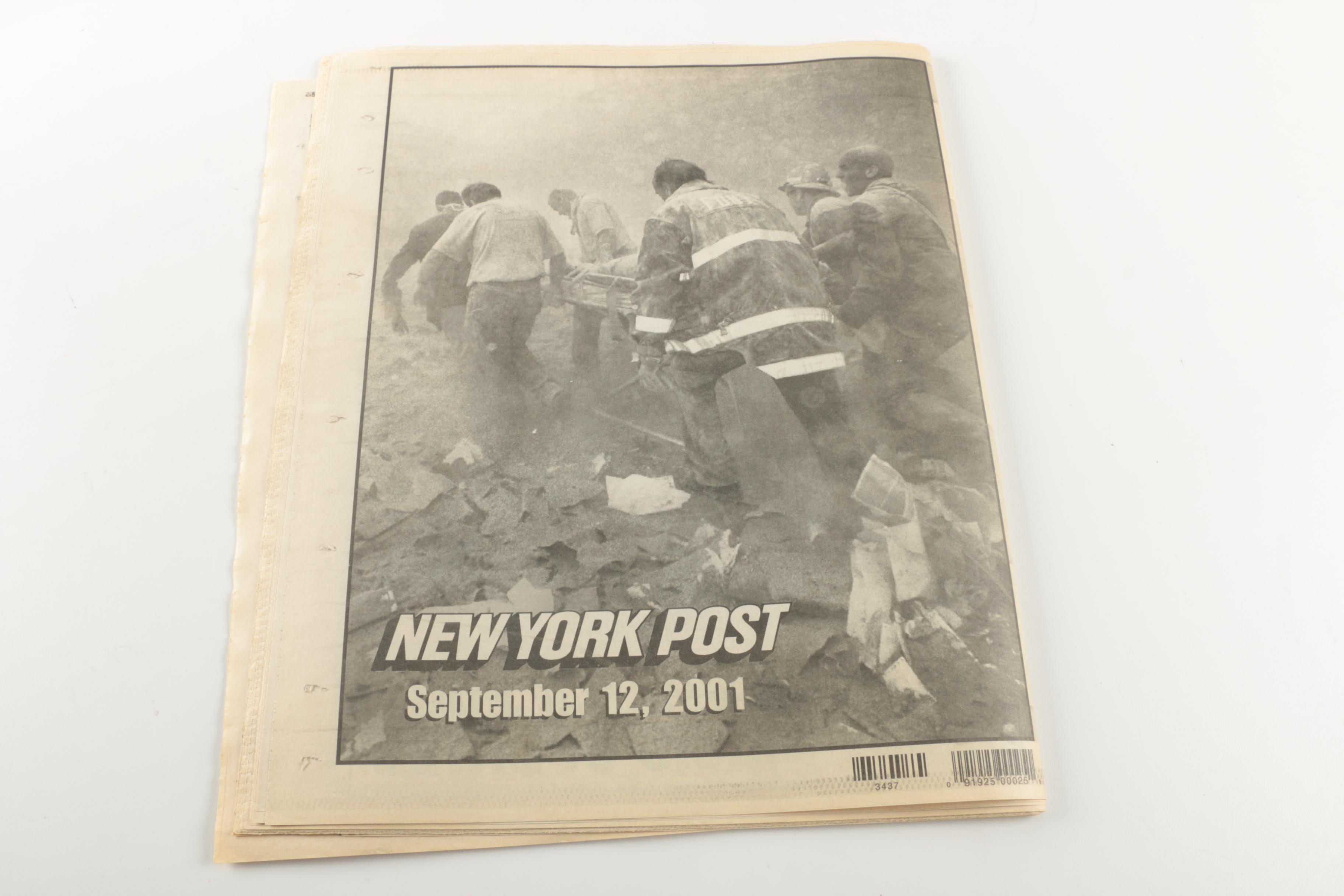 Collection of 9-11 Newspapers