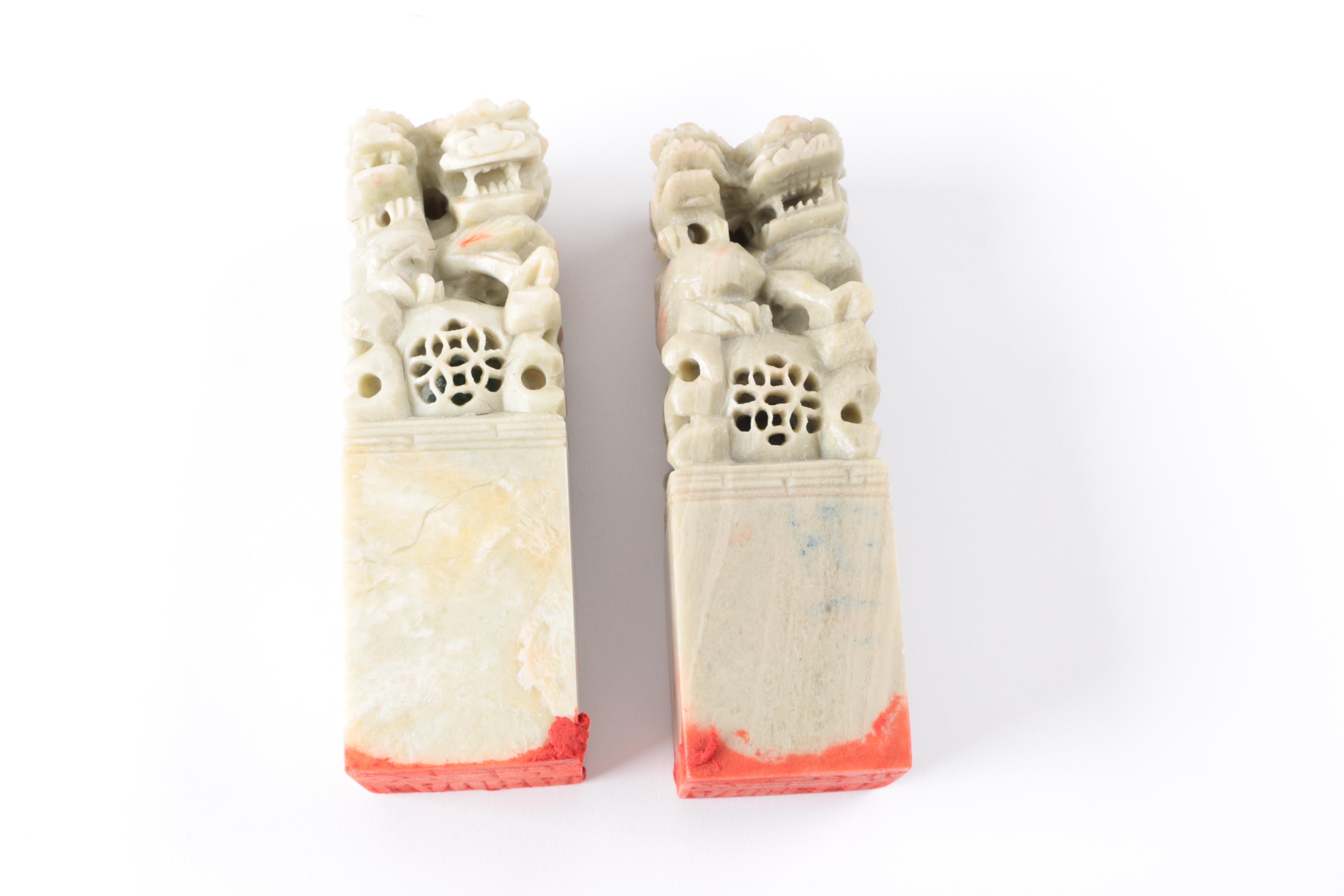 Chinese Figural Stamps and Ink Pads