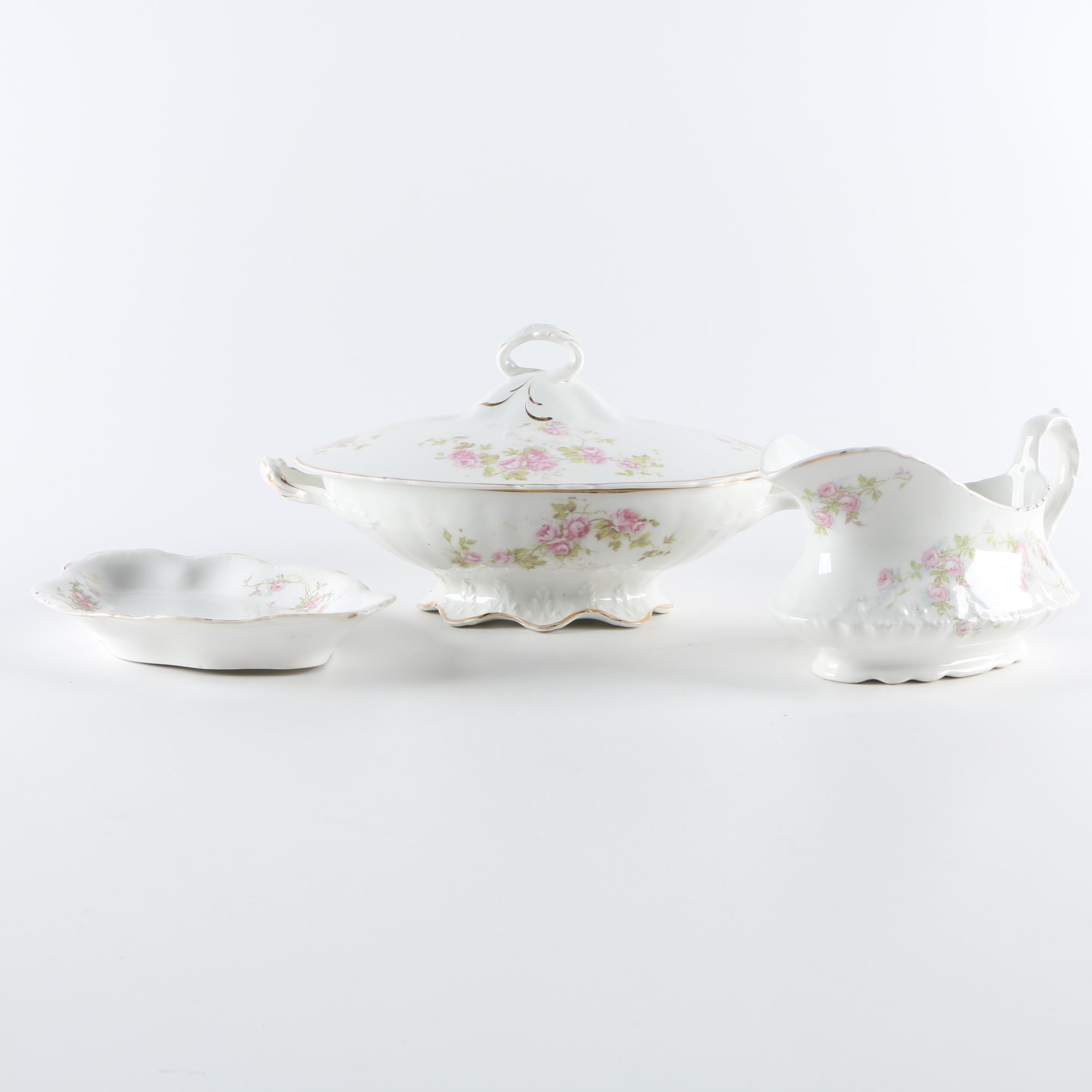 Vintage Porcelain Serveware Including Homer Loughlin