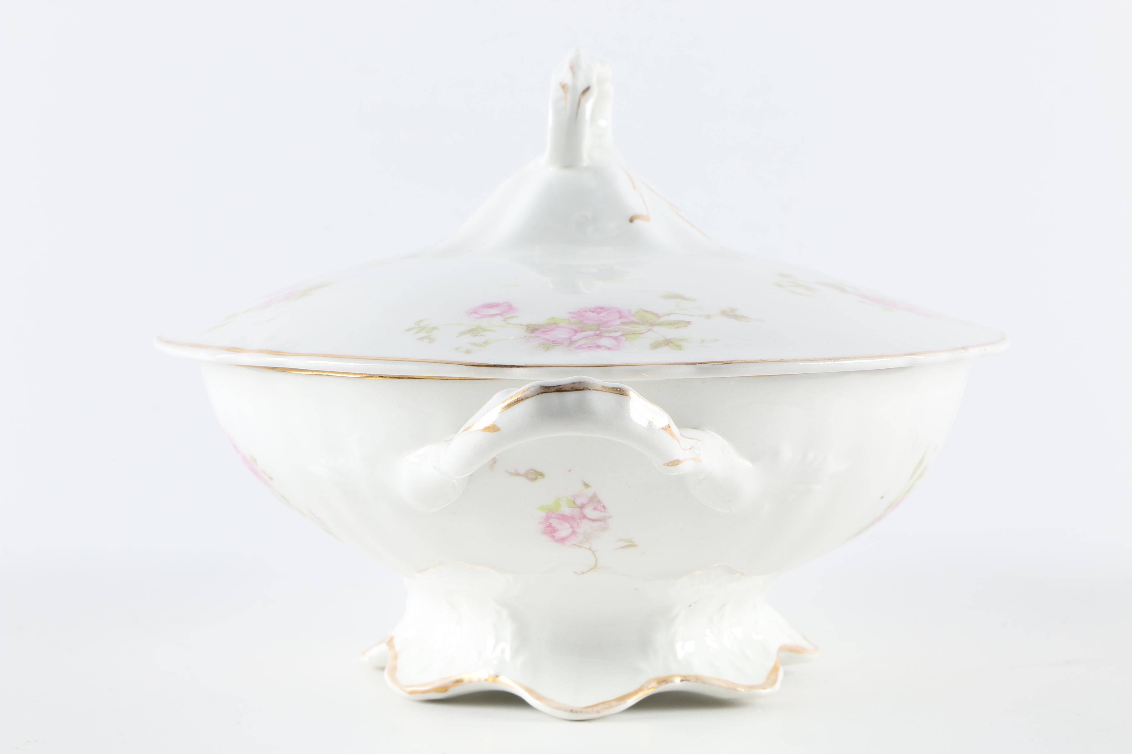 Vintage Porcelain Serveware Including Homer Loughlin