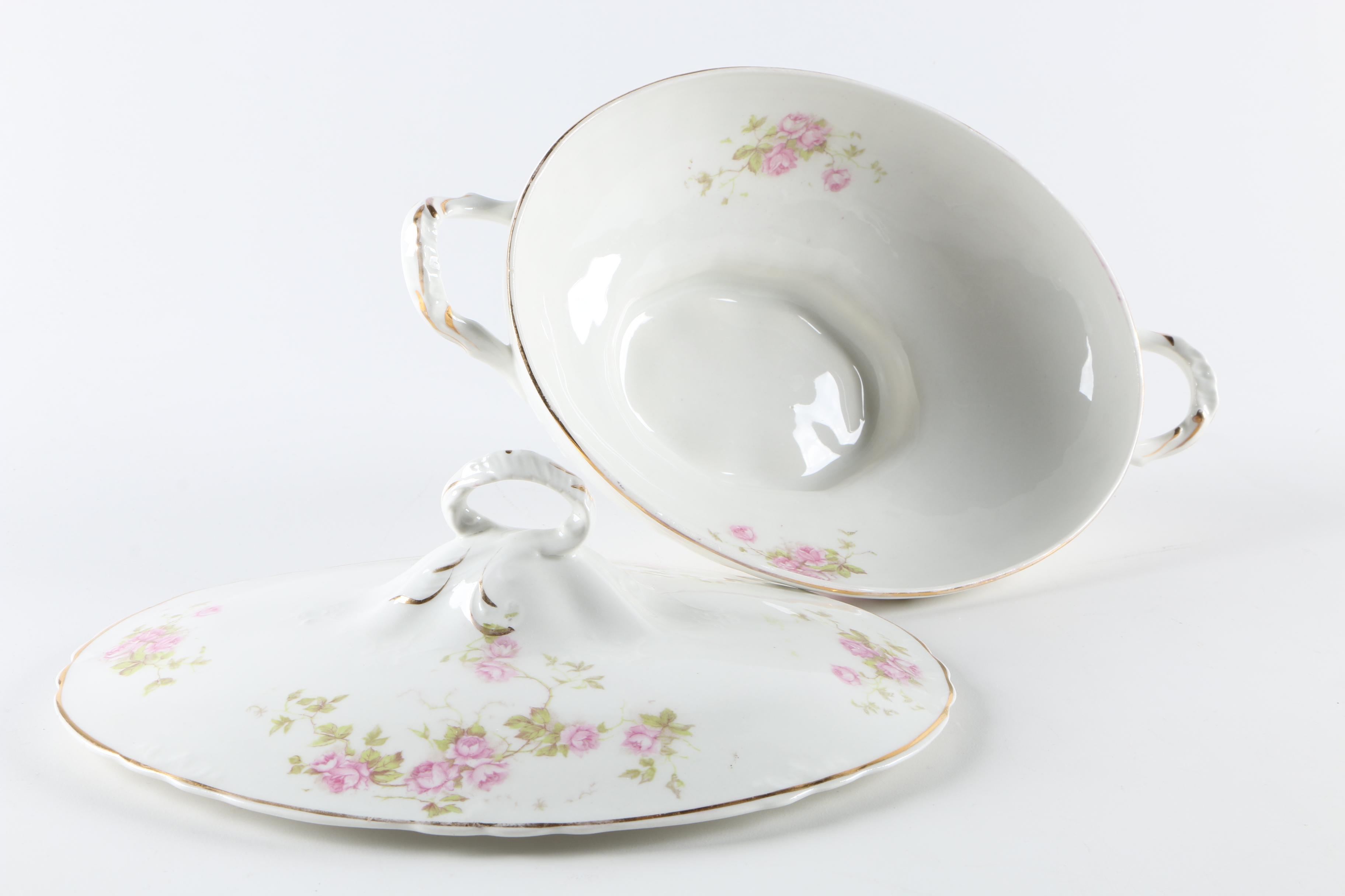 Vintage Porcelain Serveware Including Homer Loughlin