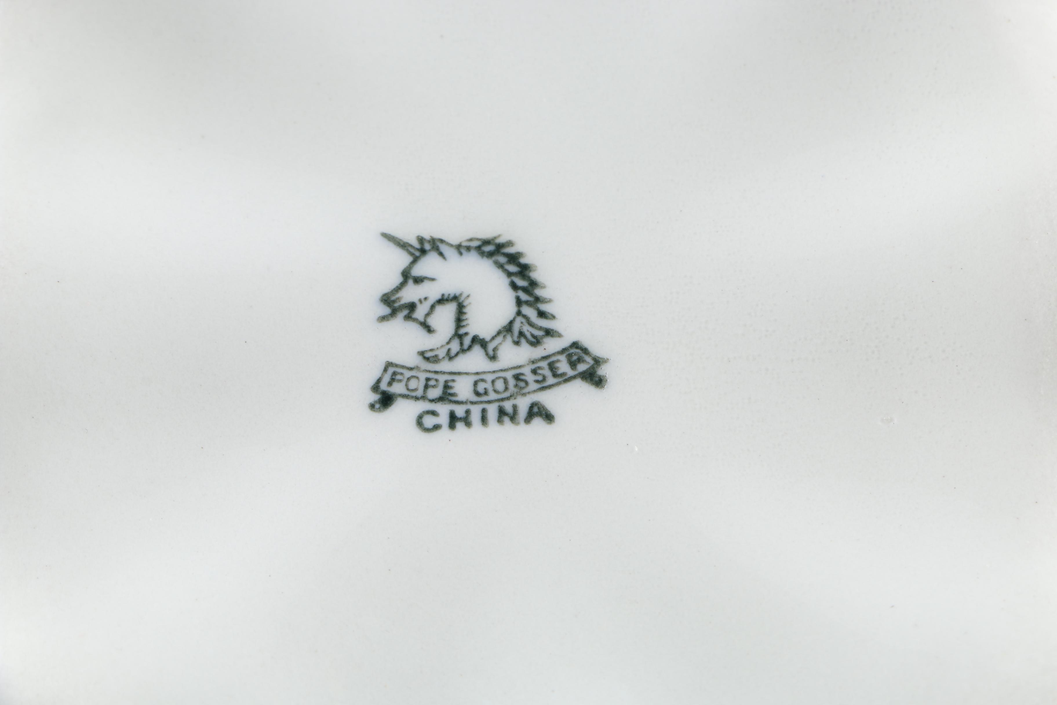 Vintage Porcelain Serveware Including Homer Loughlin