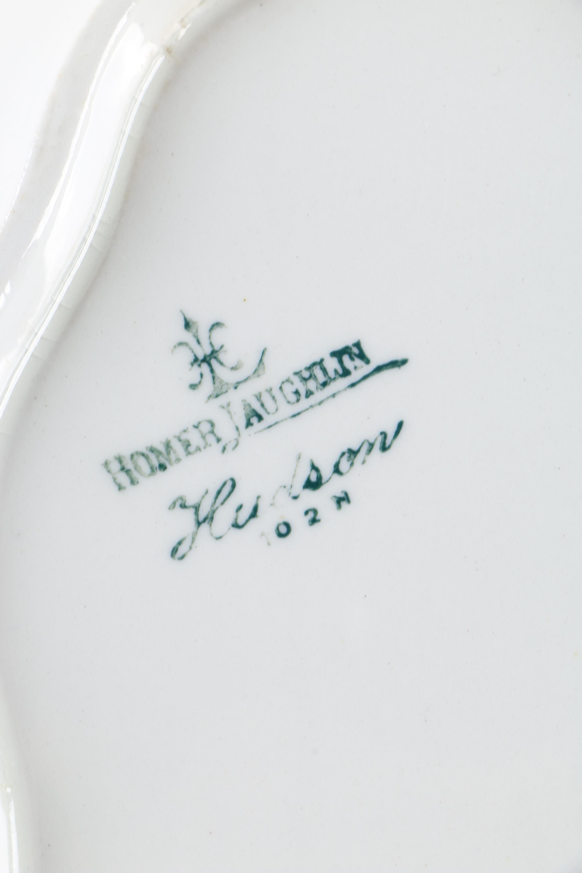 Vintage Porcelain Serveware Including Homer Loughlin