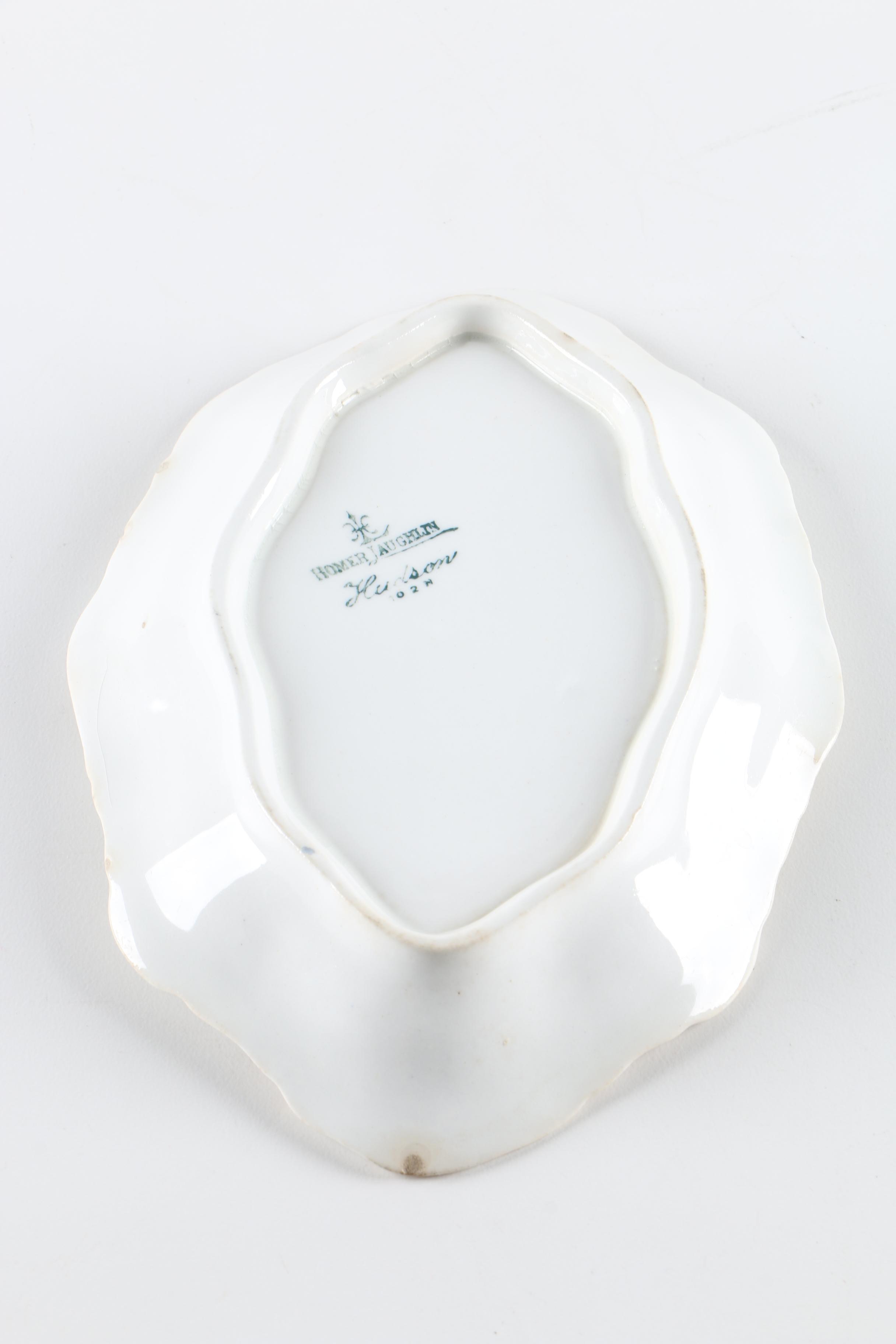 Vintage Porcelain Serveware Including Homer Loughlin