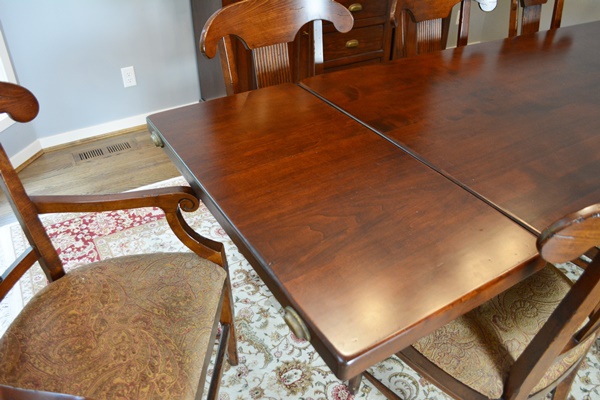 Arhaus Tuscany Dining Room Table and Eight Tuscany Dining Chairs
