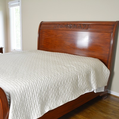 Stickley Cherry King Sleigh Bed