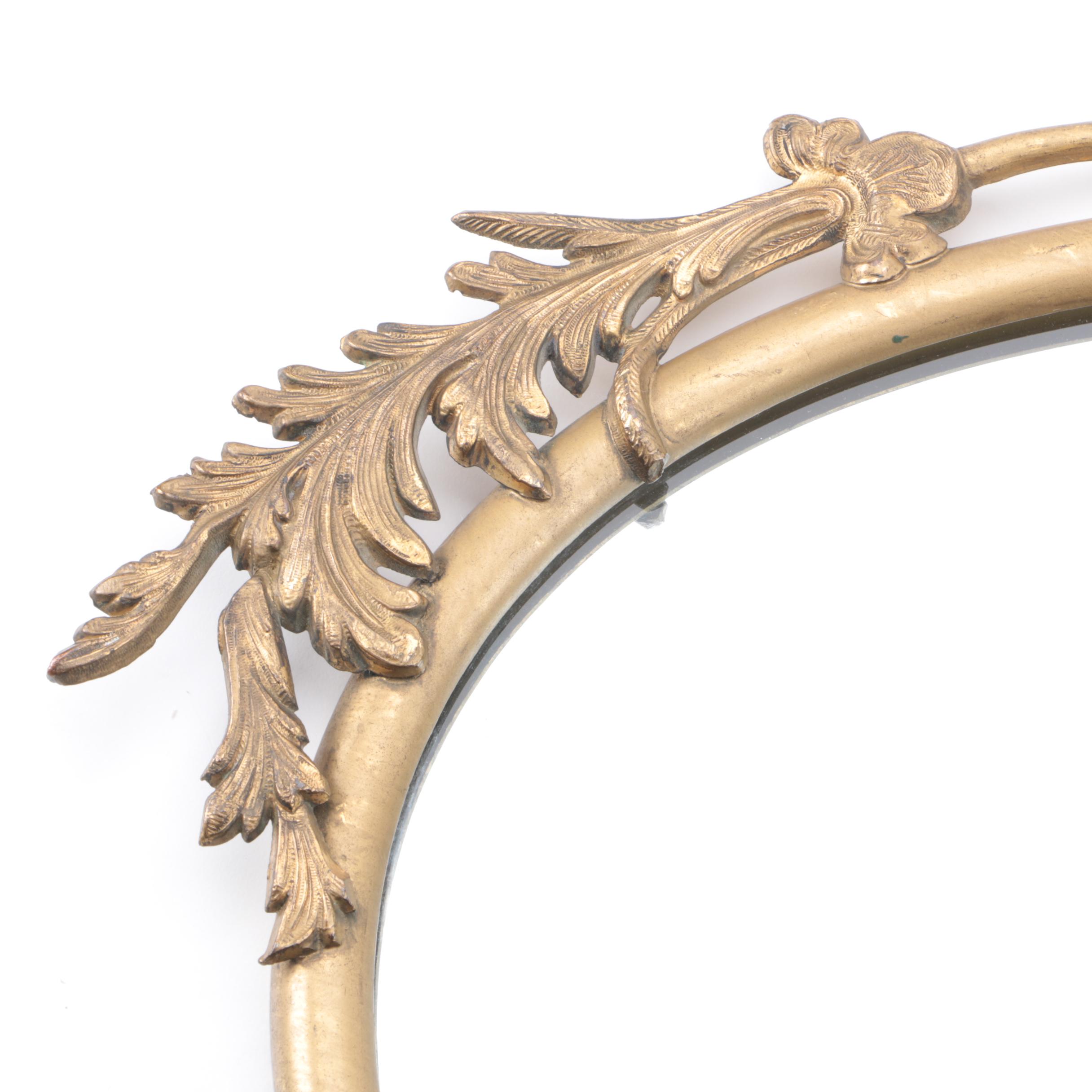 Metal Leaf Themed Mirror