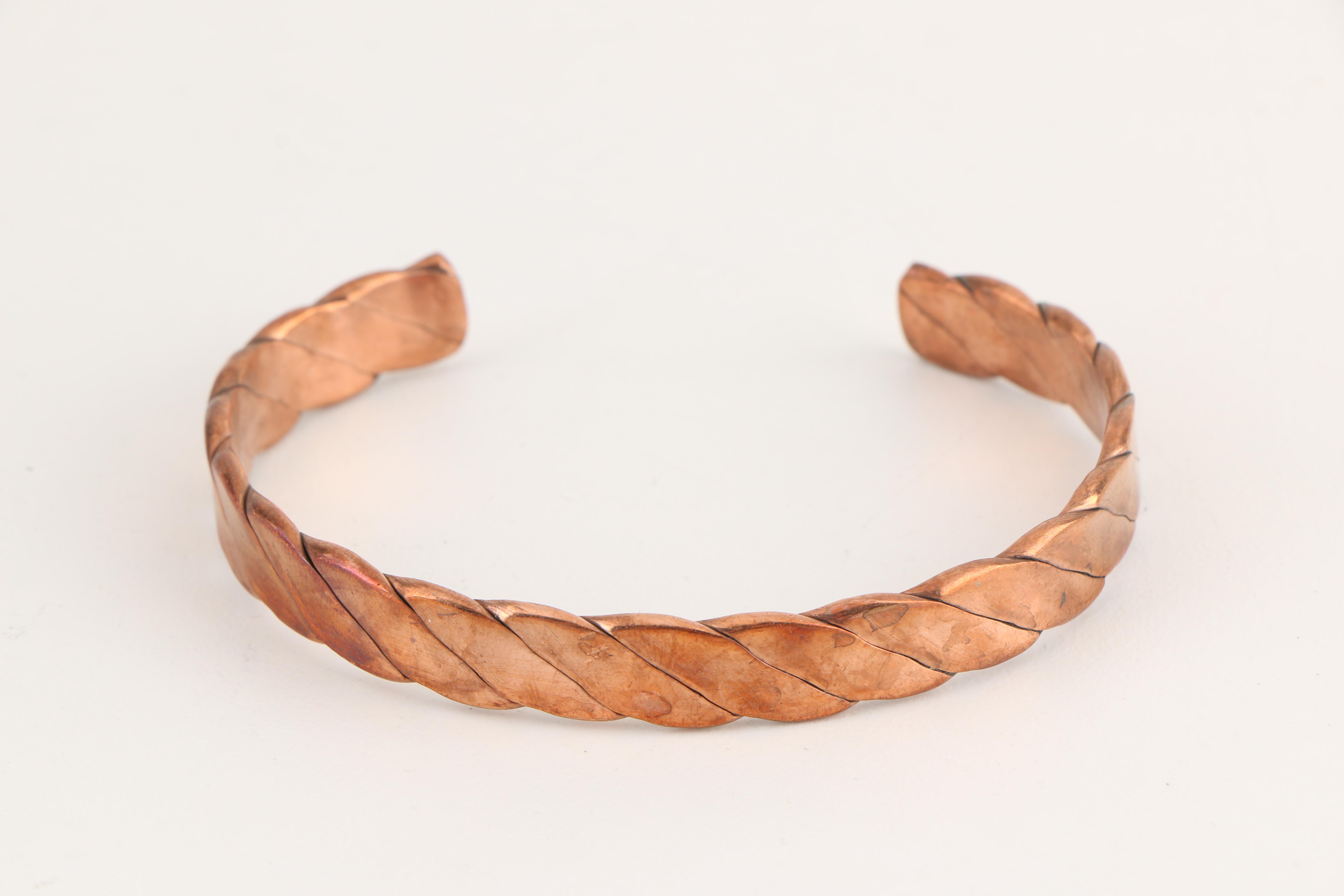 Assortment of Copper Toned Cuff Bracelets