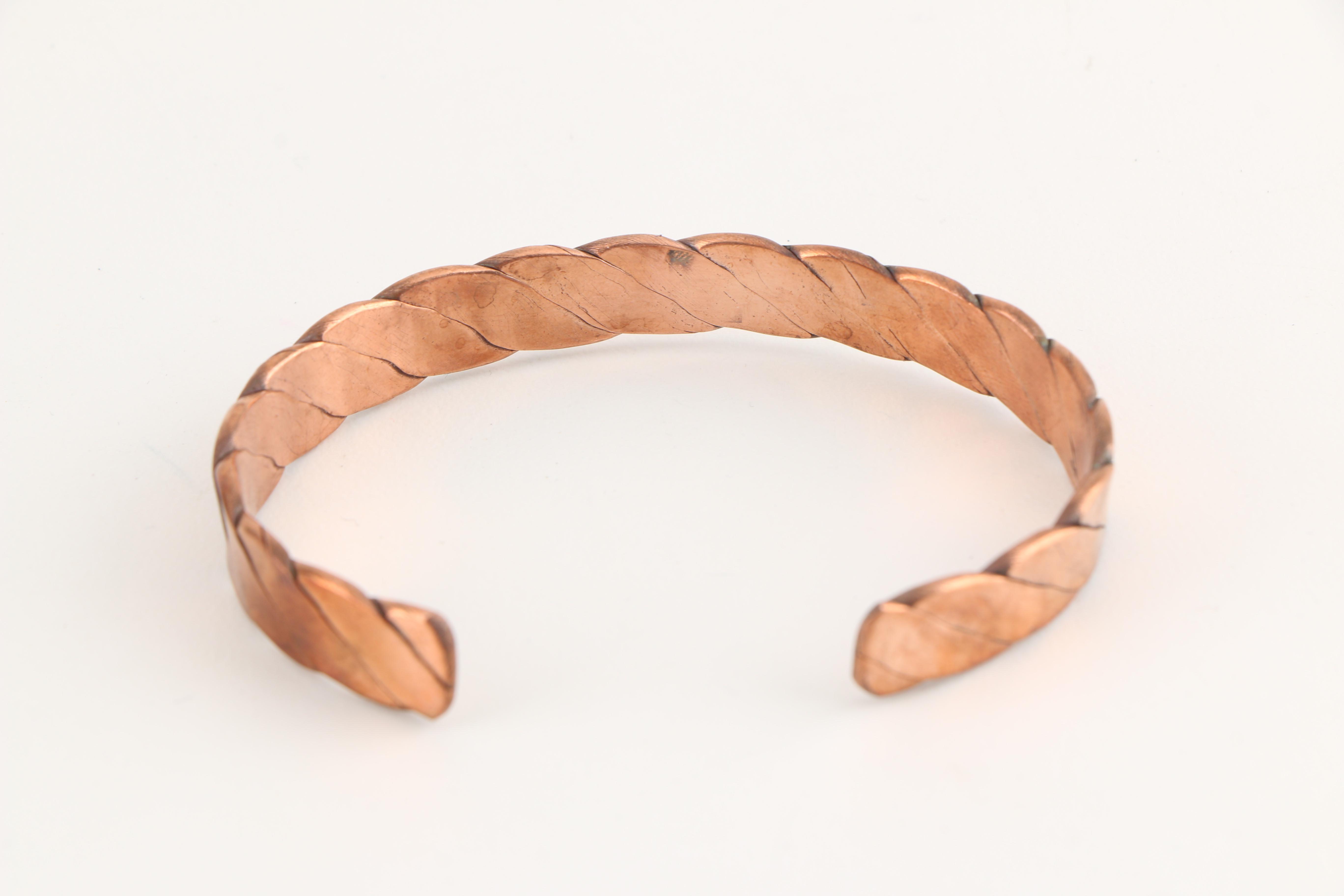 Assortment of Copper Toned Cuff Bracelets