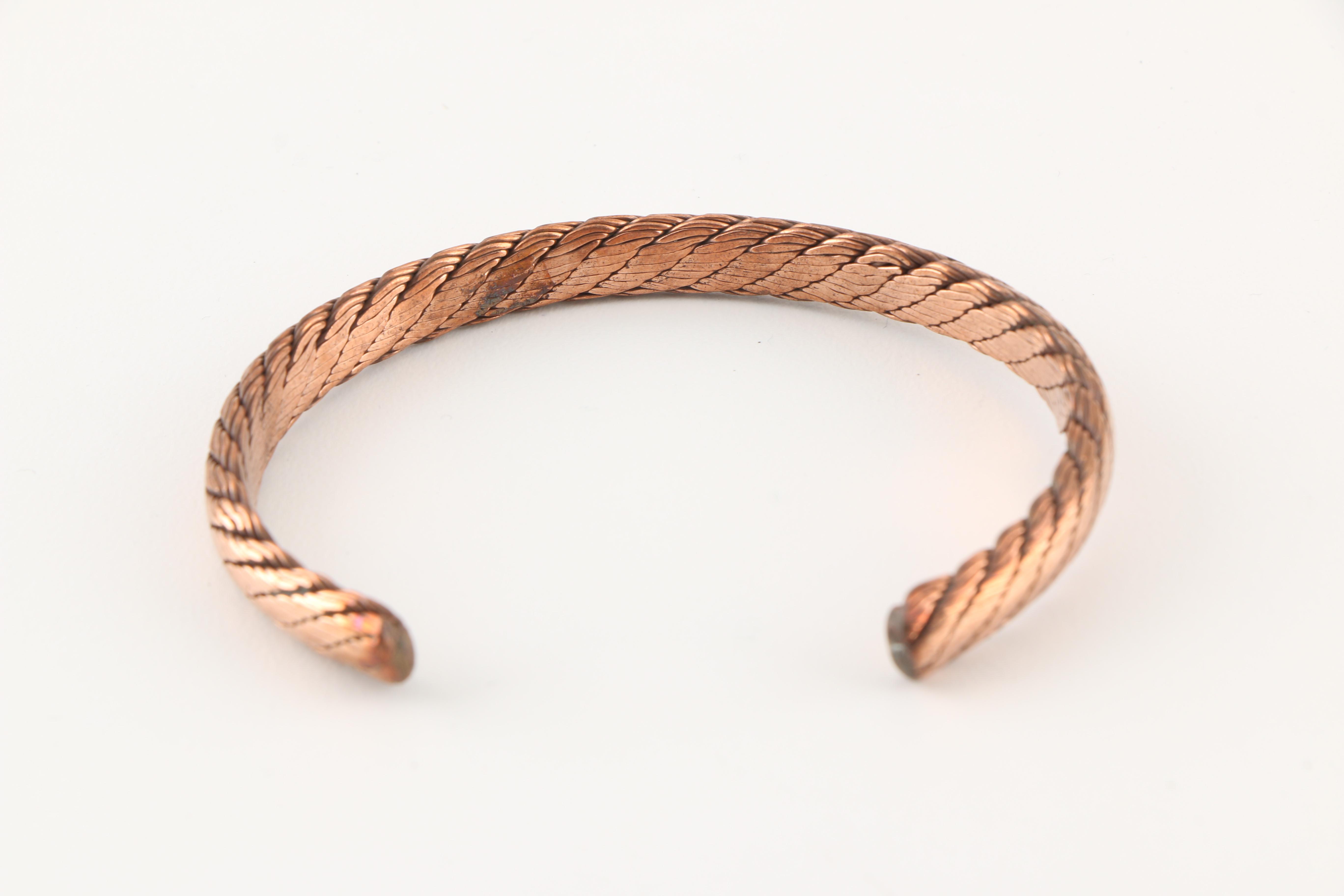 Assortment of Copper Toned Cuff Bracelets