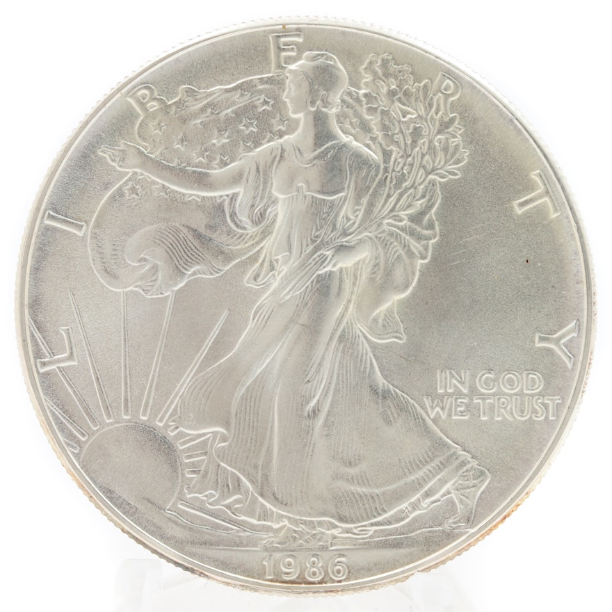 1986 American Silver Eagle One Dollar Coin