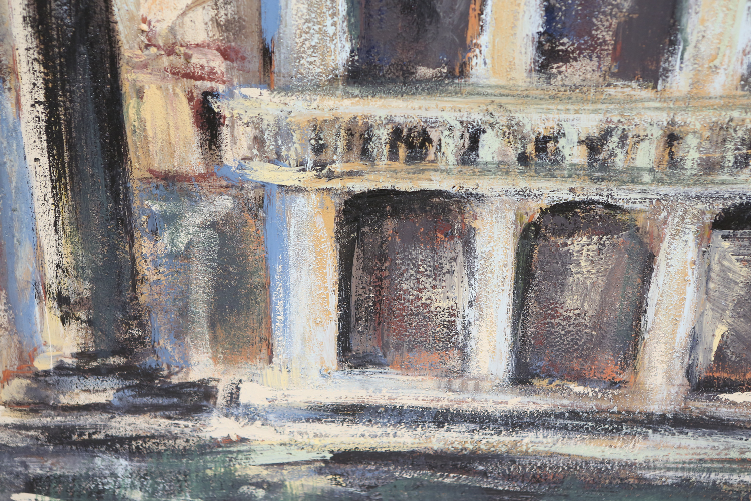 Jacques Lamy Oil Painting on Canvas "Venice- St. Mark's Square"