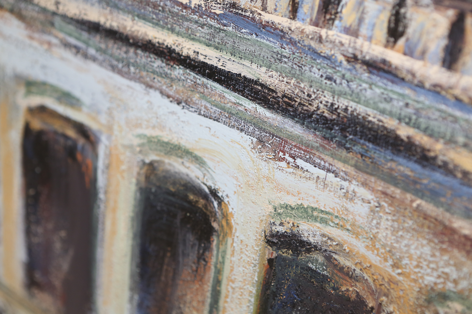 Jacques Lamy Oil Painting on Canvas "Venice- St. Mark's Square"