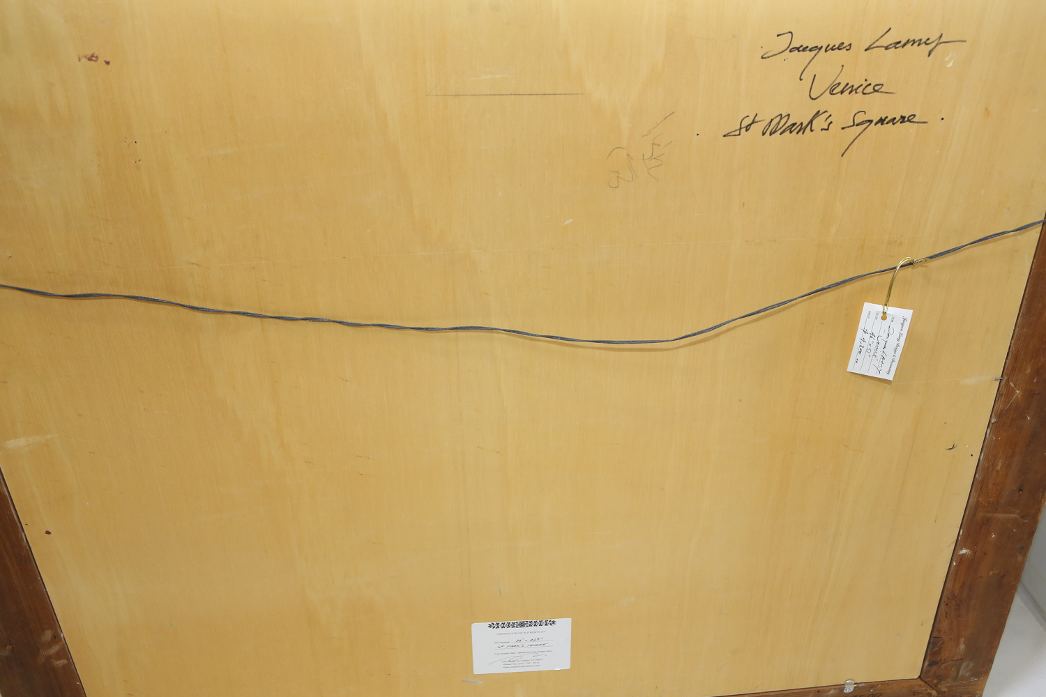 Jacques Lamy Oil Painting on Canvas "Venice- St. Mark's Square"