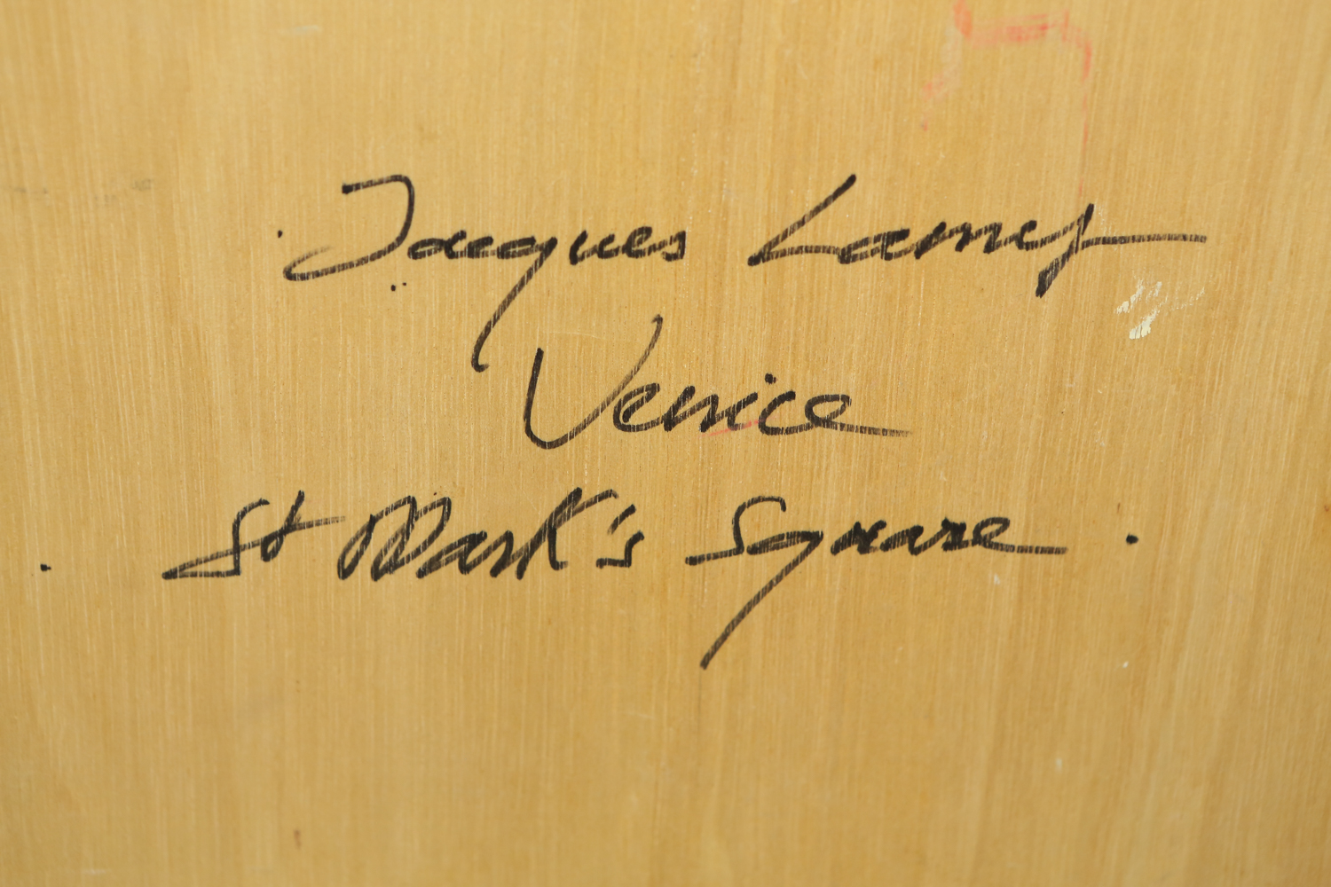 Jacques Lamy Oil Painting on Canvas "Venice- St. Mark's Square"