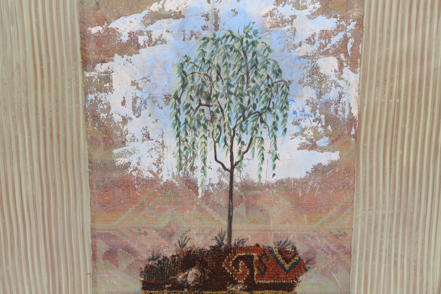 Jacques Lamy  Mixed Media on Board of a Tree