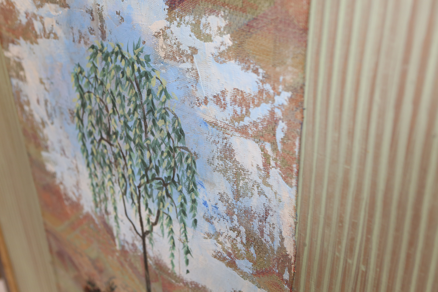 Jacques Lamy  Mixed Media on Board of a Tree