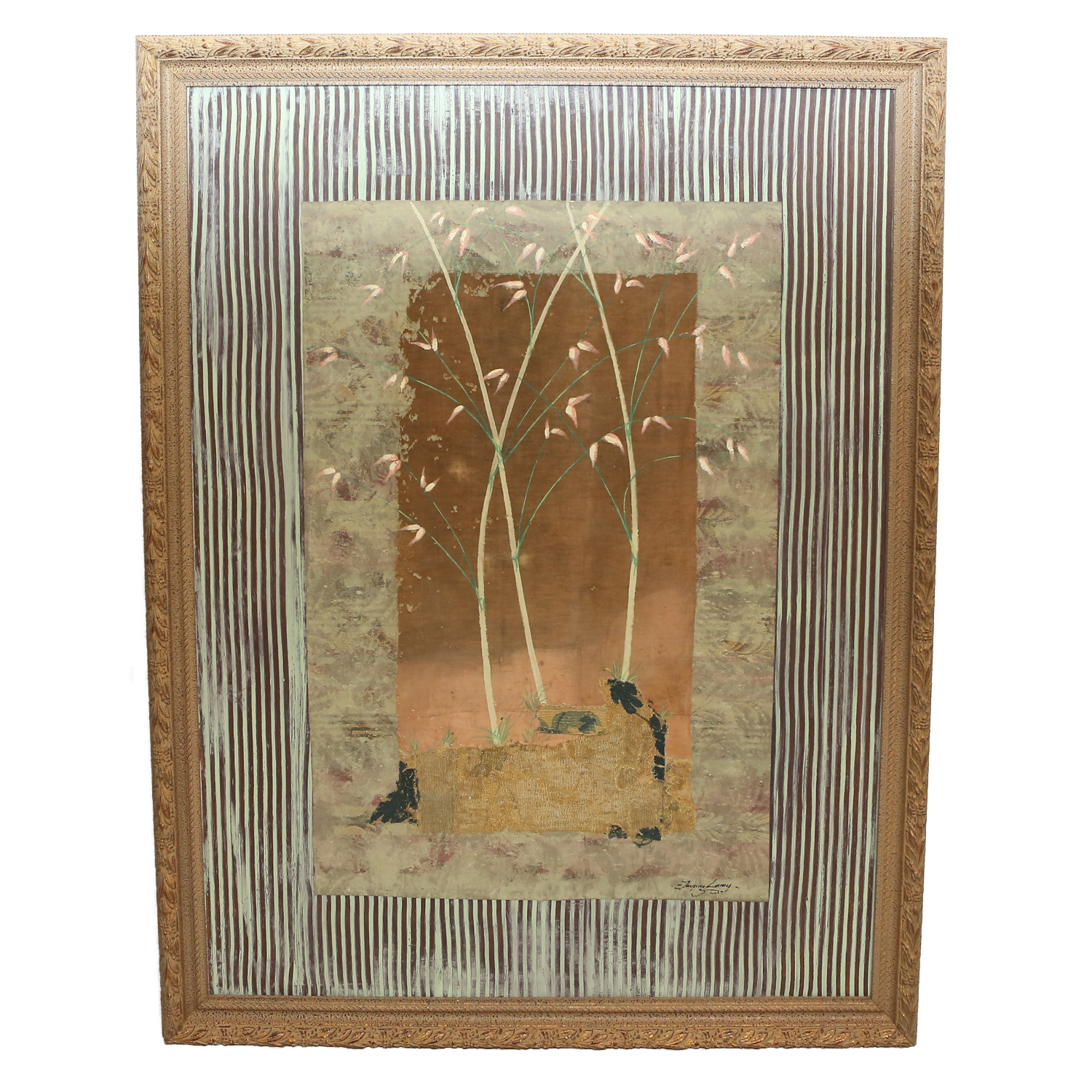 Jacques Lamy  Mixed Media on Board Natural Composition