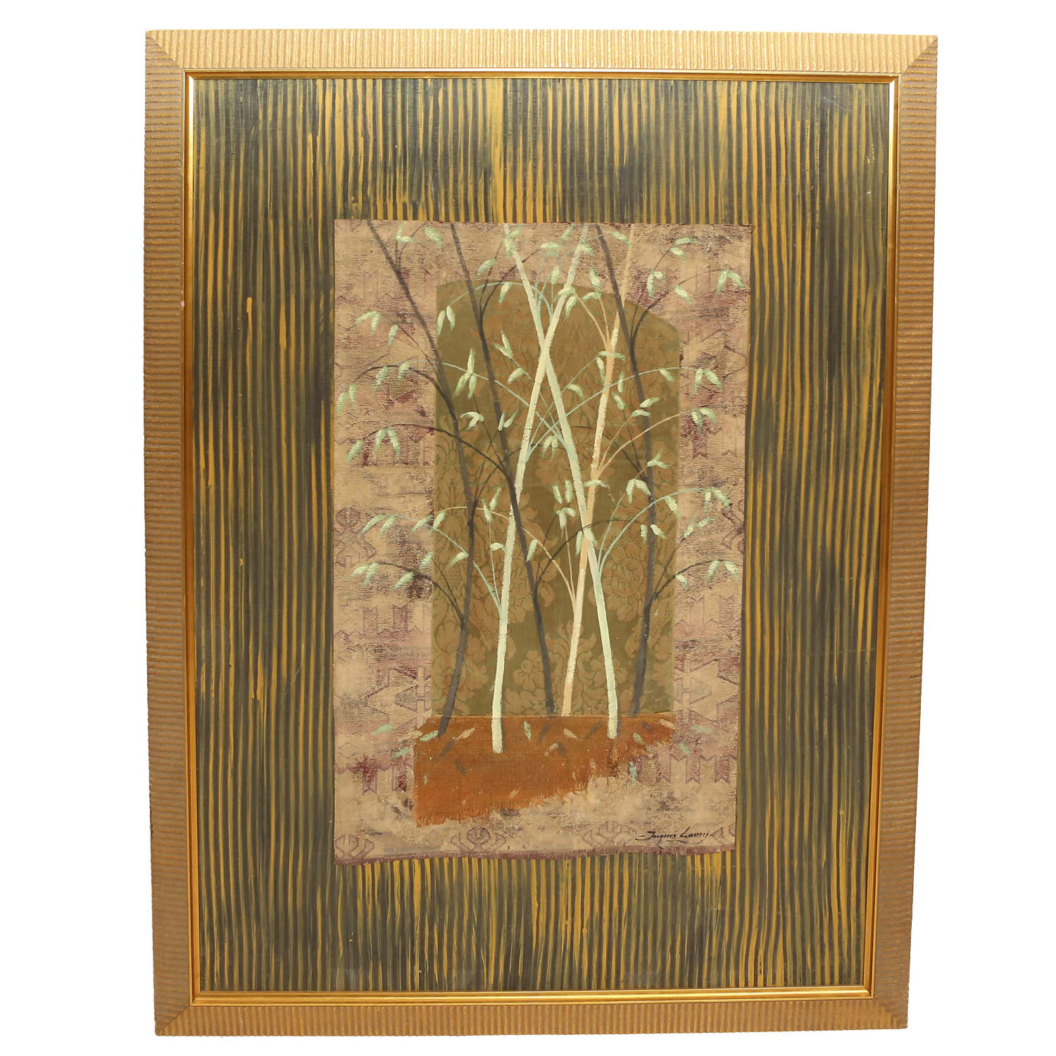 Jacques Lamy  Mixed Media on Board Natural Composition