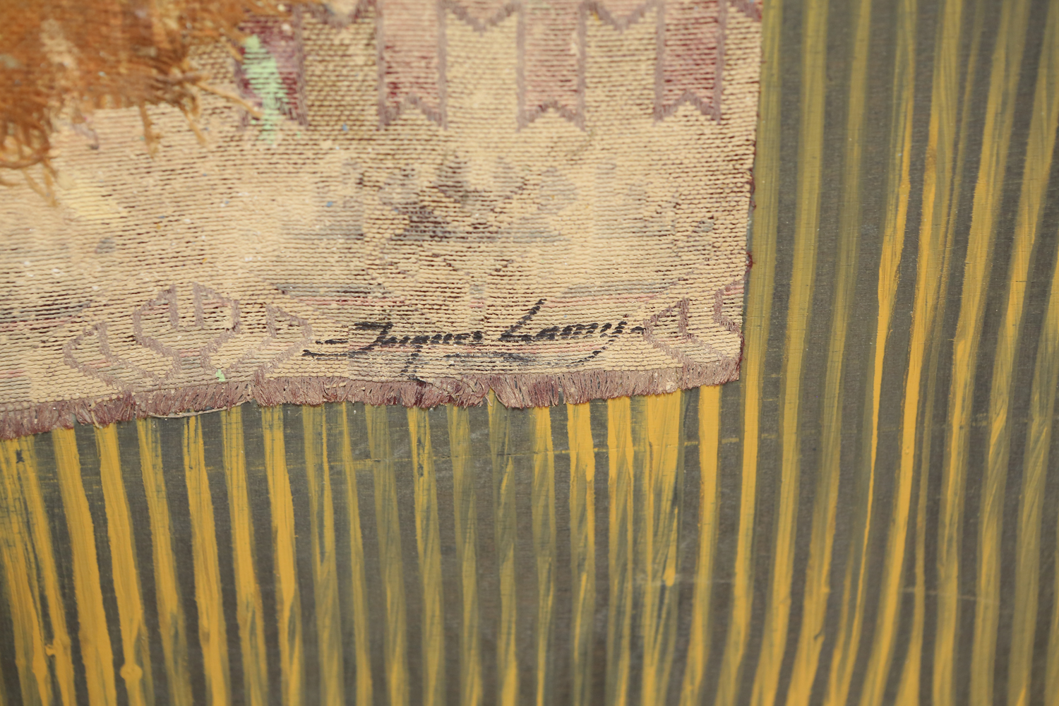 Jacques Lamy  Mixed Media on Board Natural Composition