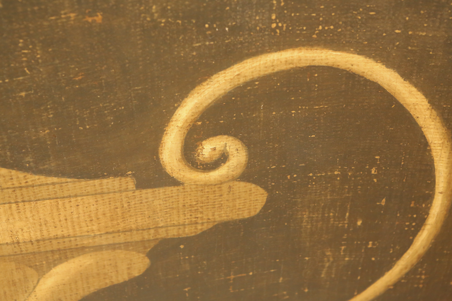 Jacques Lamy Original Oil on Burlap Neo-Classical Style Composition