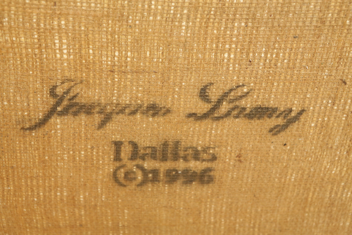 Jacques Lamy Original Oil on Burlap Neo-Classical Style Composition