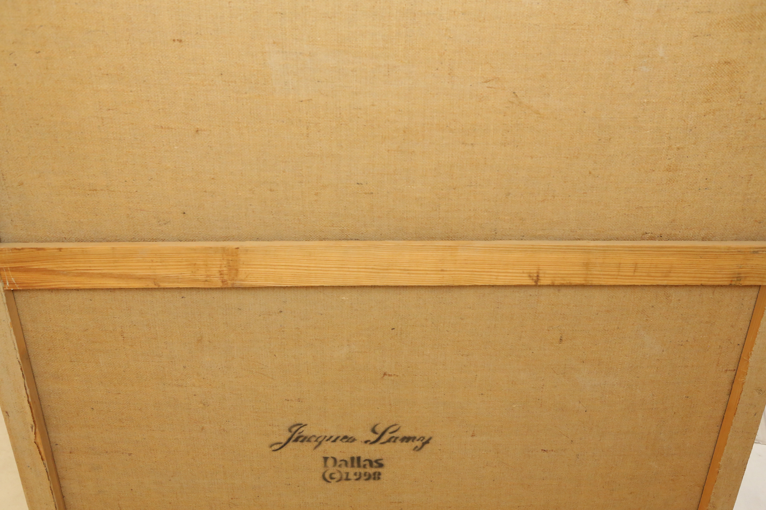 Jacques Lamy Oil Painting on Burlap Still Life