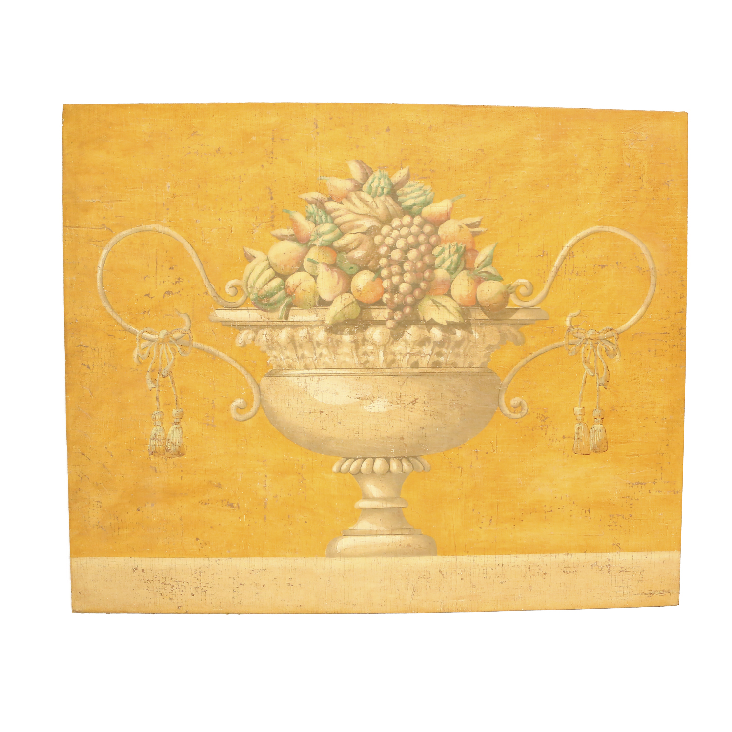 Jacques Lamy Oil Painting on Burlap of a Still Life