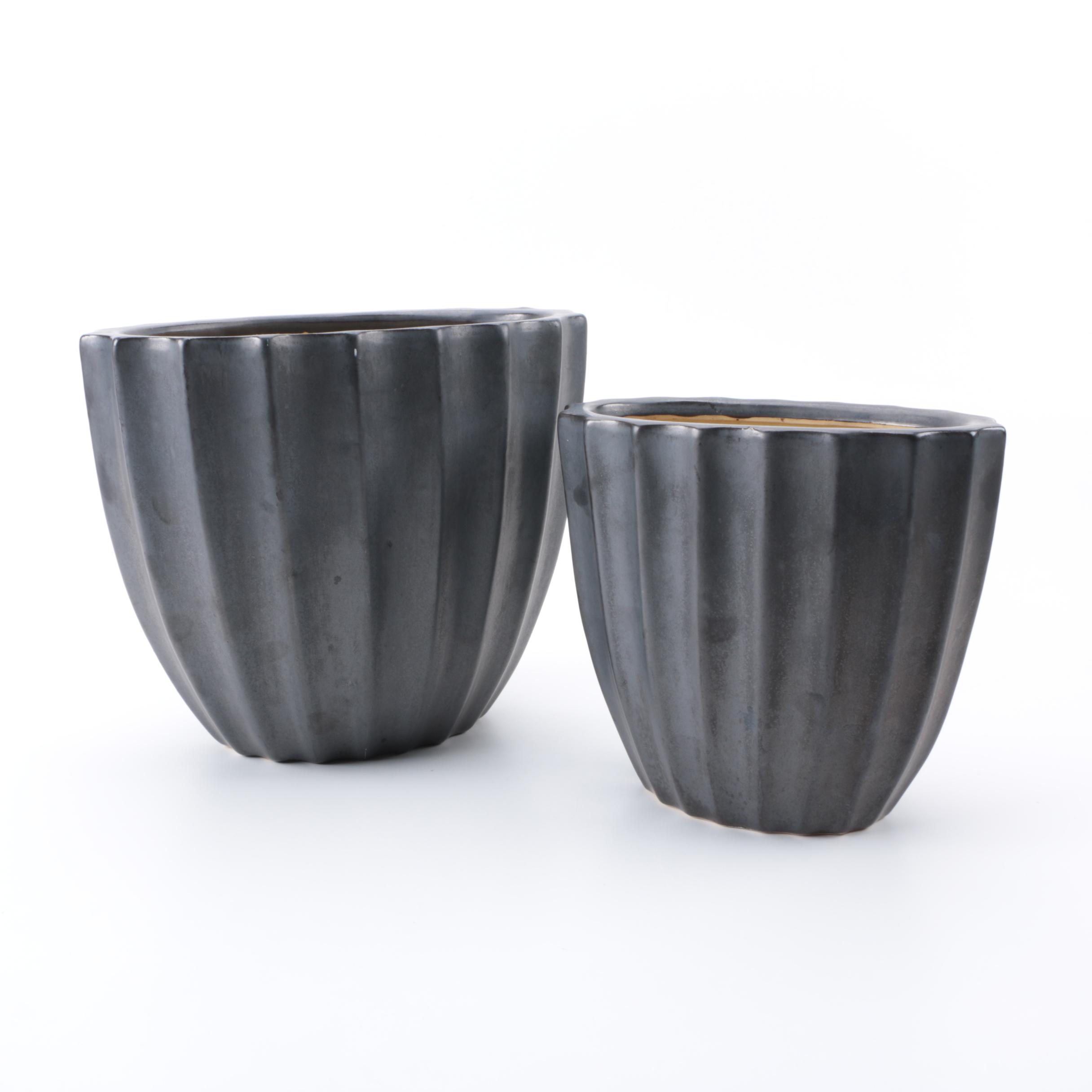 Pair of Ceramic Planters