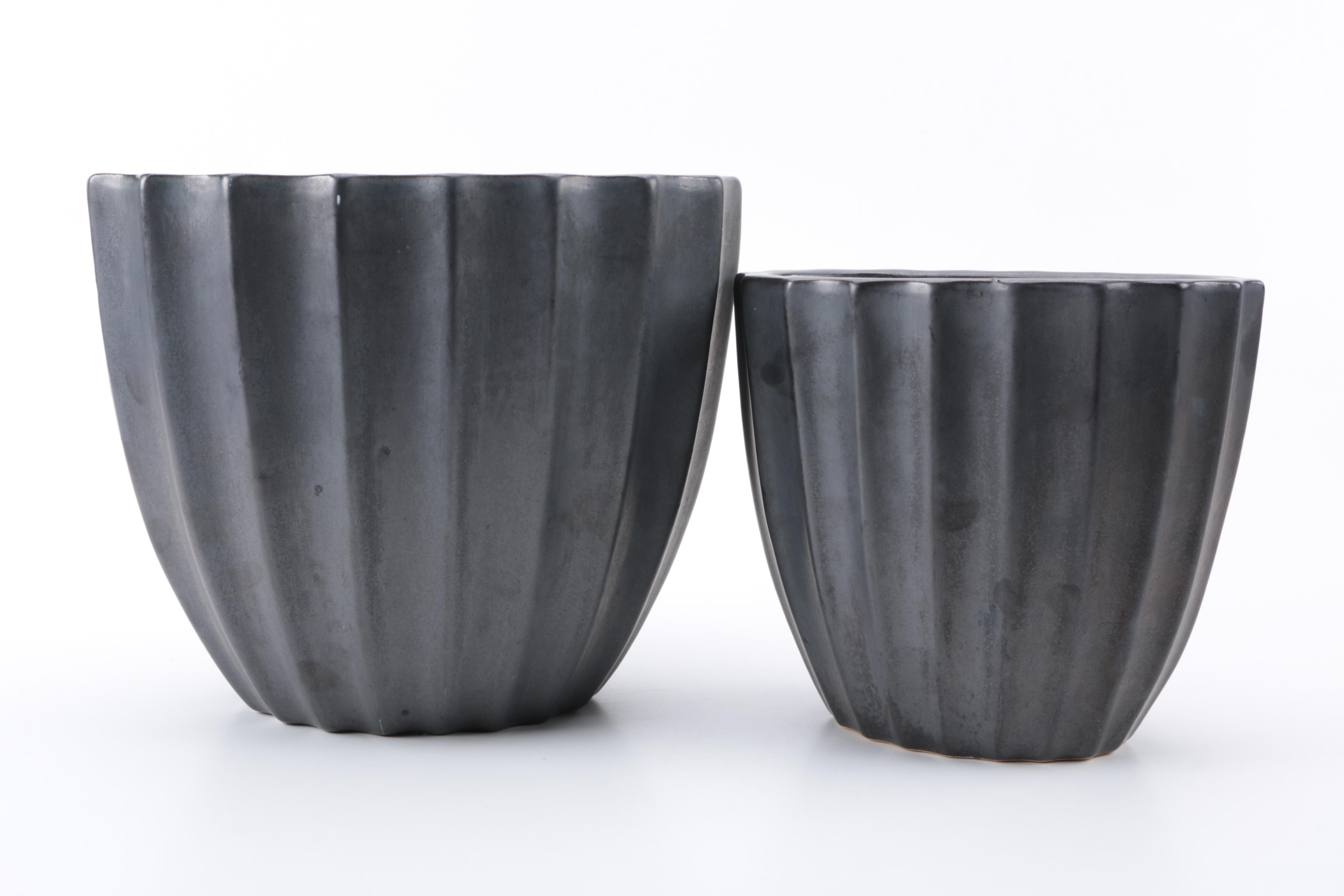 Pair of Ceramic Planters