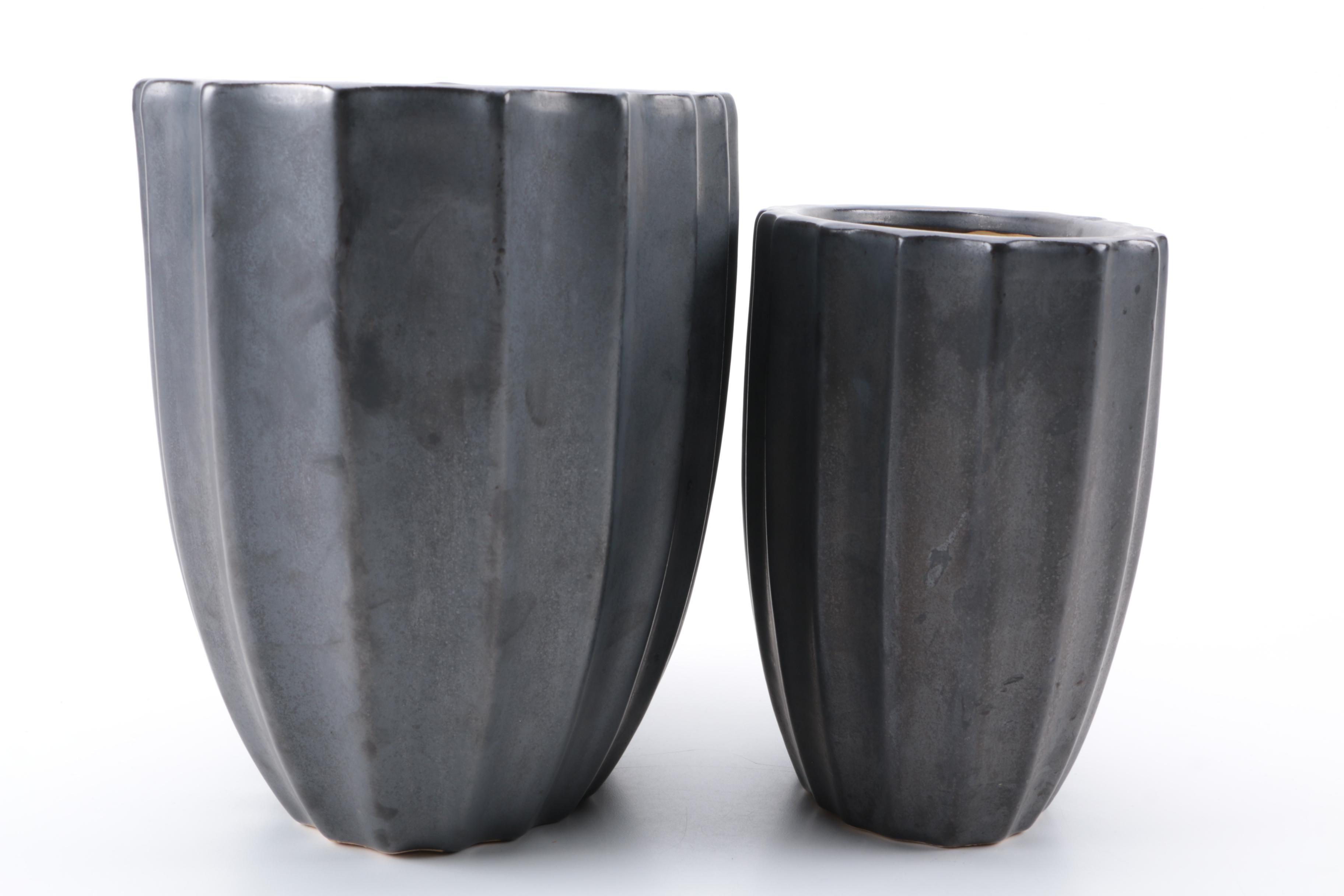 Pair of Ceramic Planters