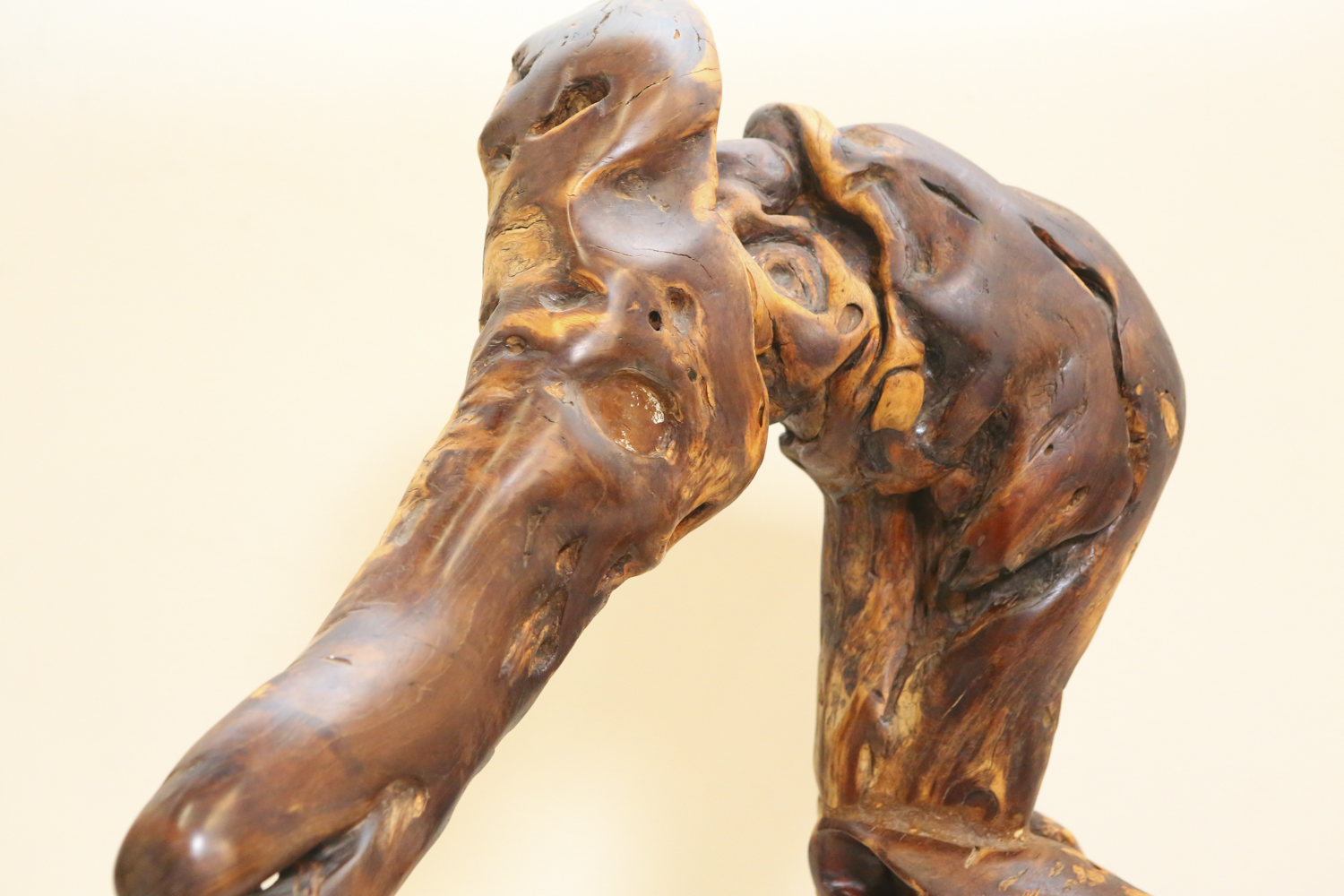 Carved Driftwood Seahorse Sculpture