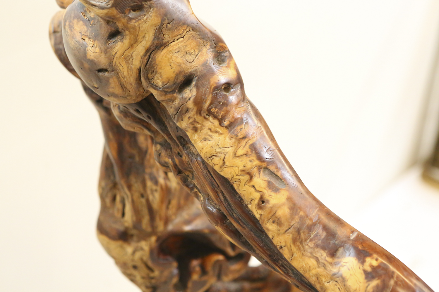 Carved Driftwood Seahorse Sculpture