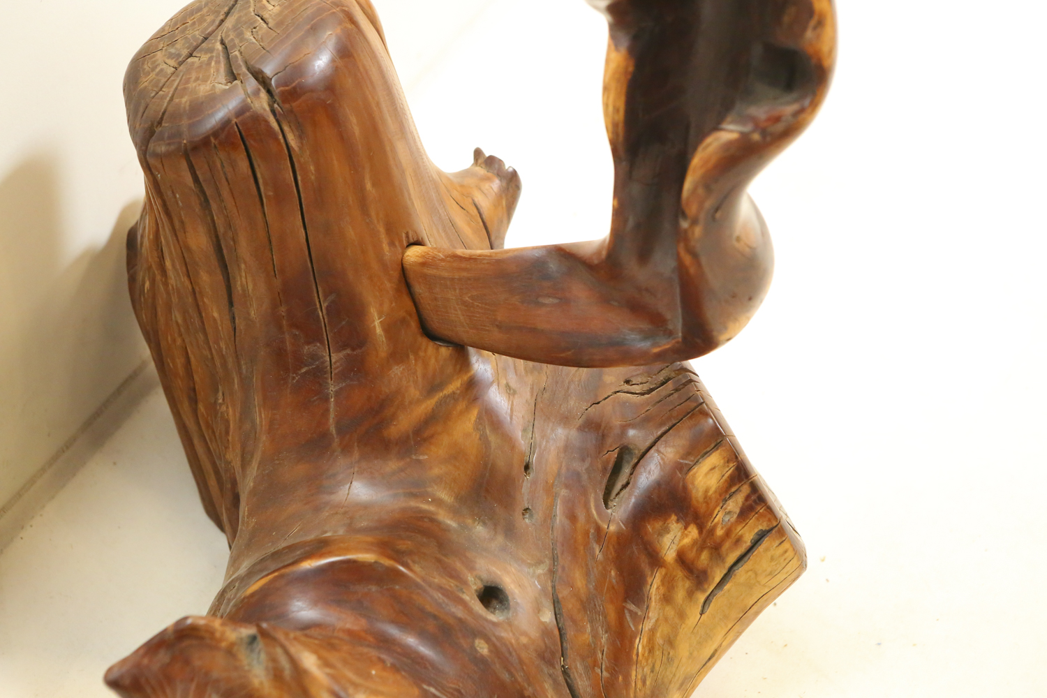 Carved Driftwood Seahorse Sculpture