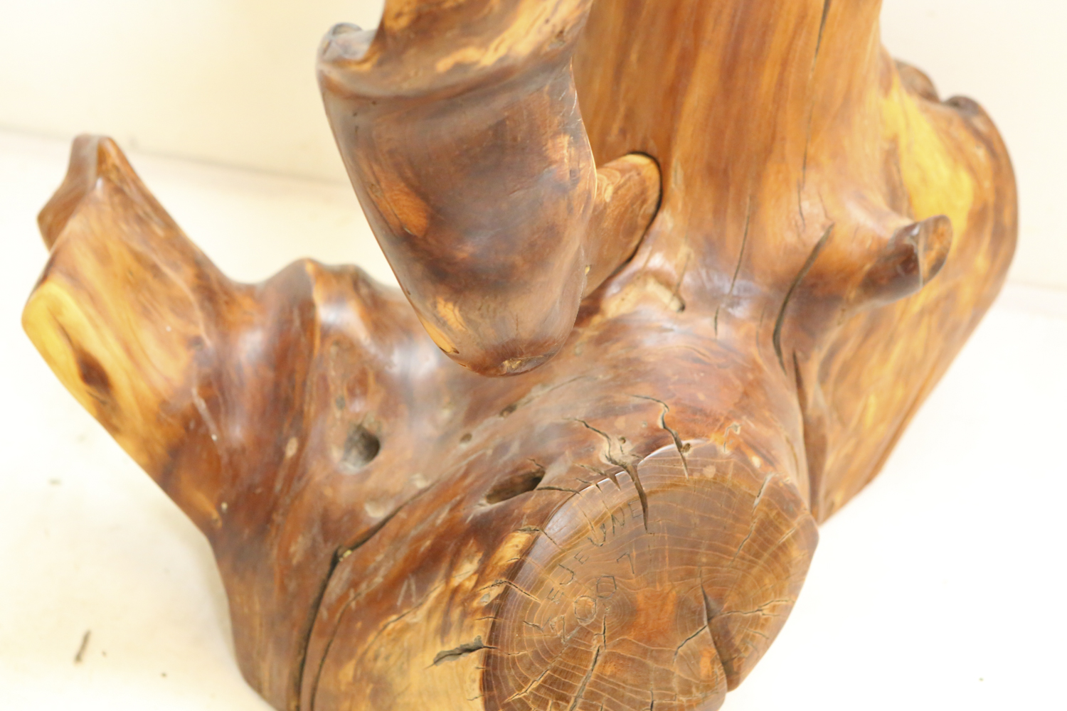 Carved Driftwood Seahorse Sculpture