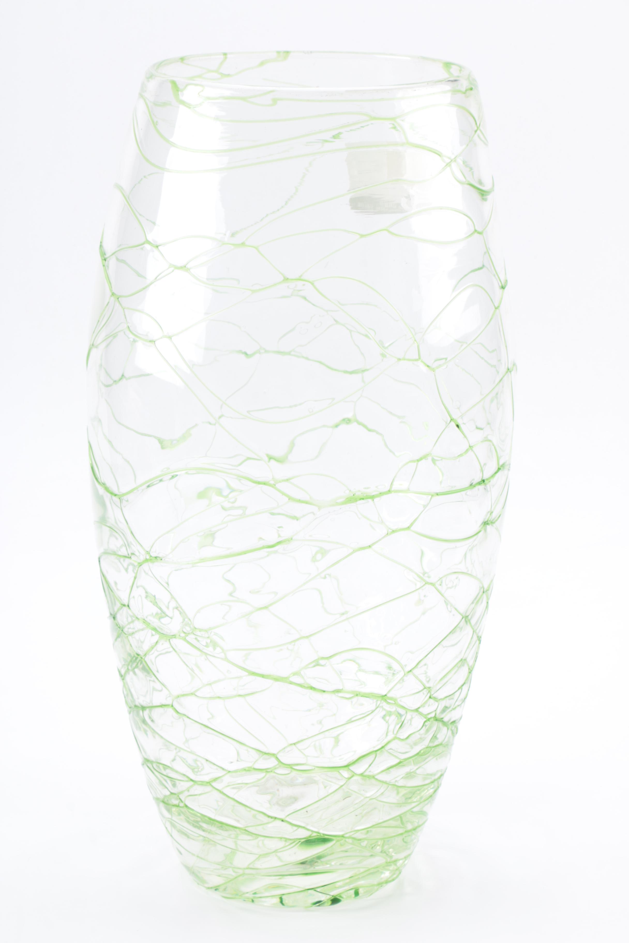 Green Glass Vases