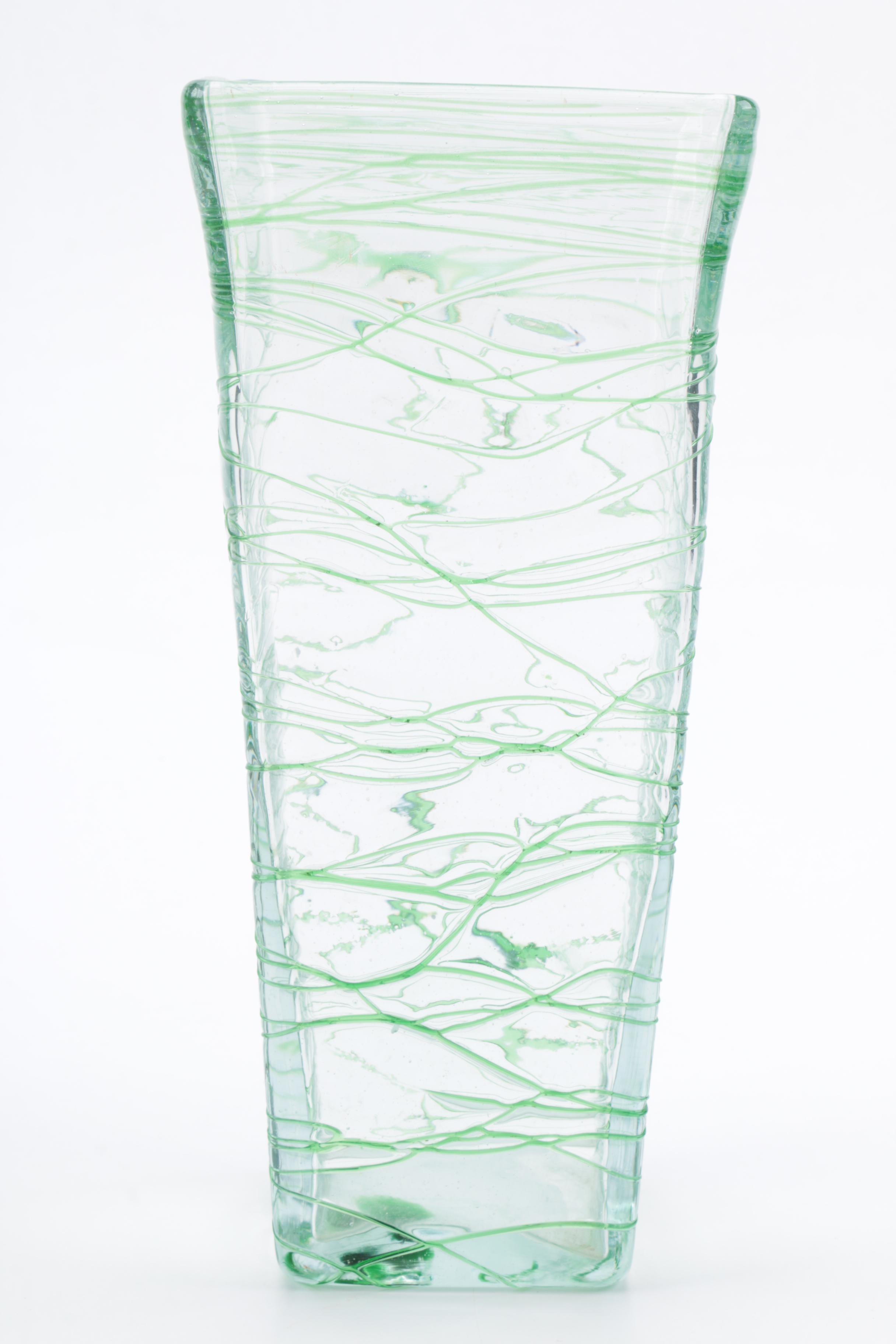 Green Glass Vases