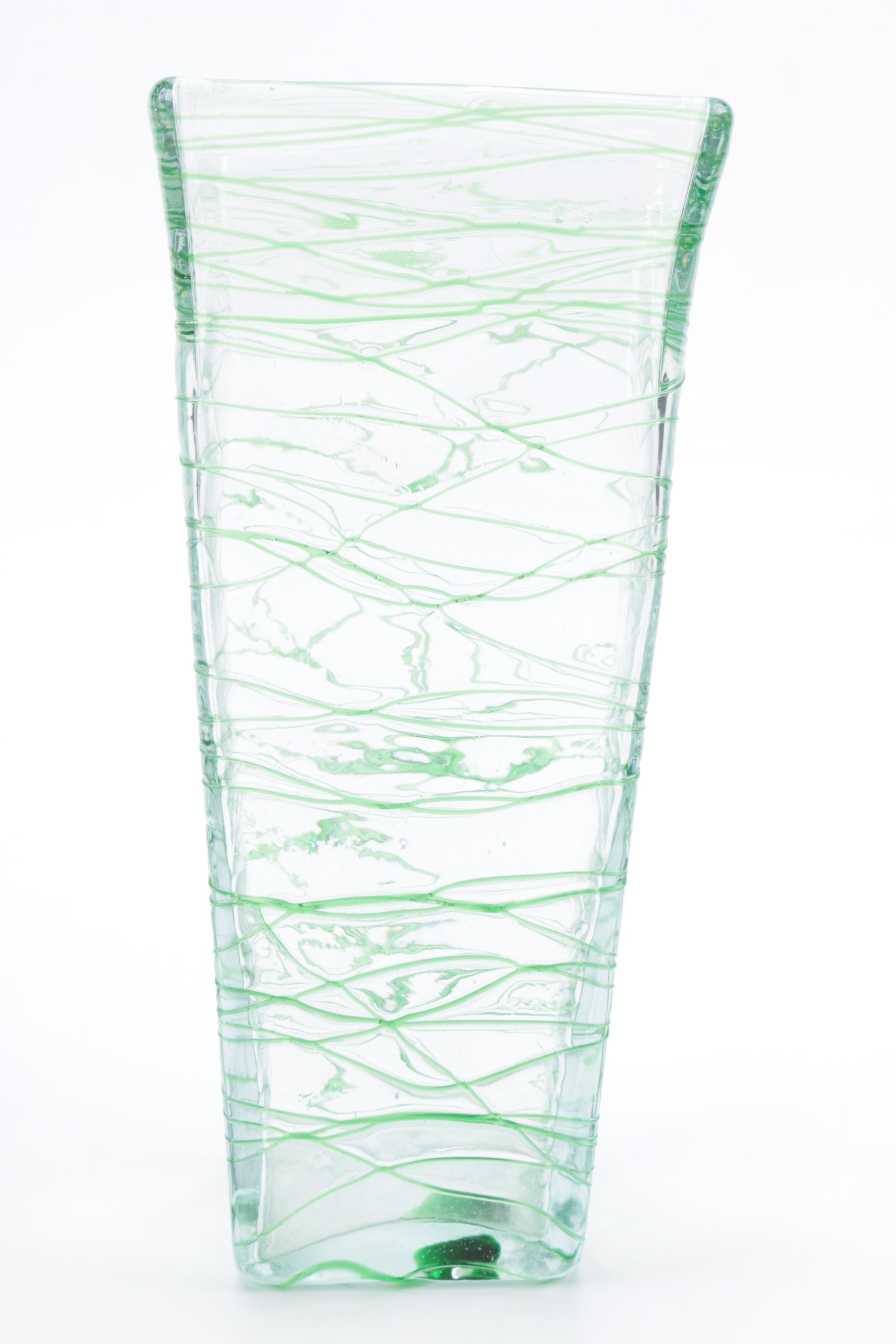 Green Glass Vases