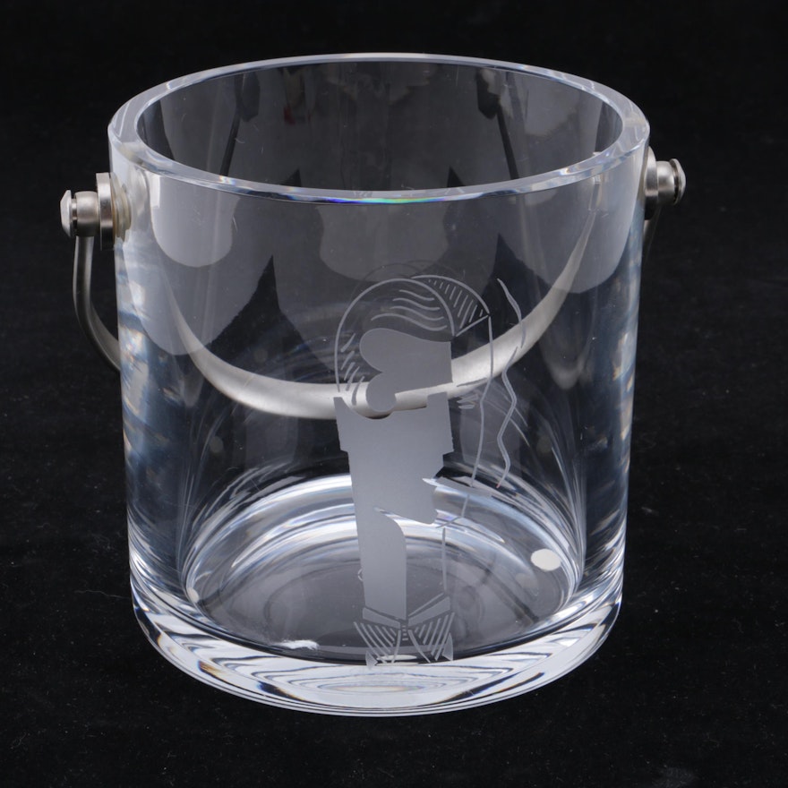 Baccarat Etched Crystal Ice Bucket