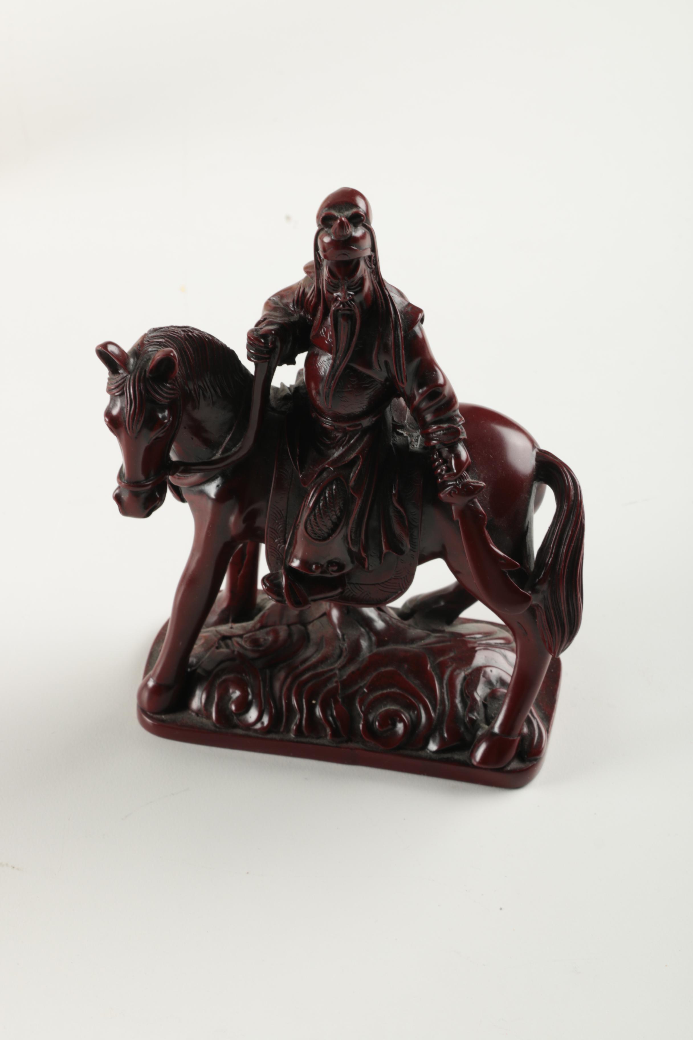 Assorted Carved Wood Figurines