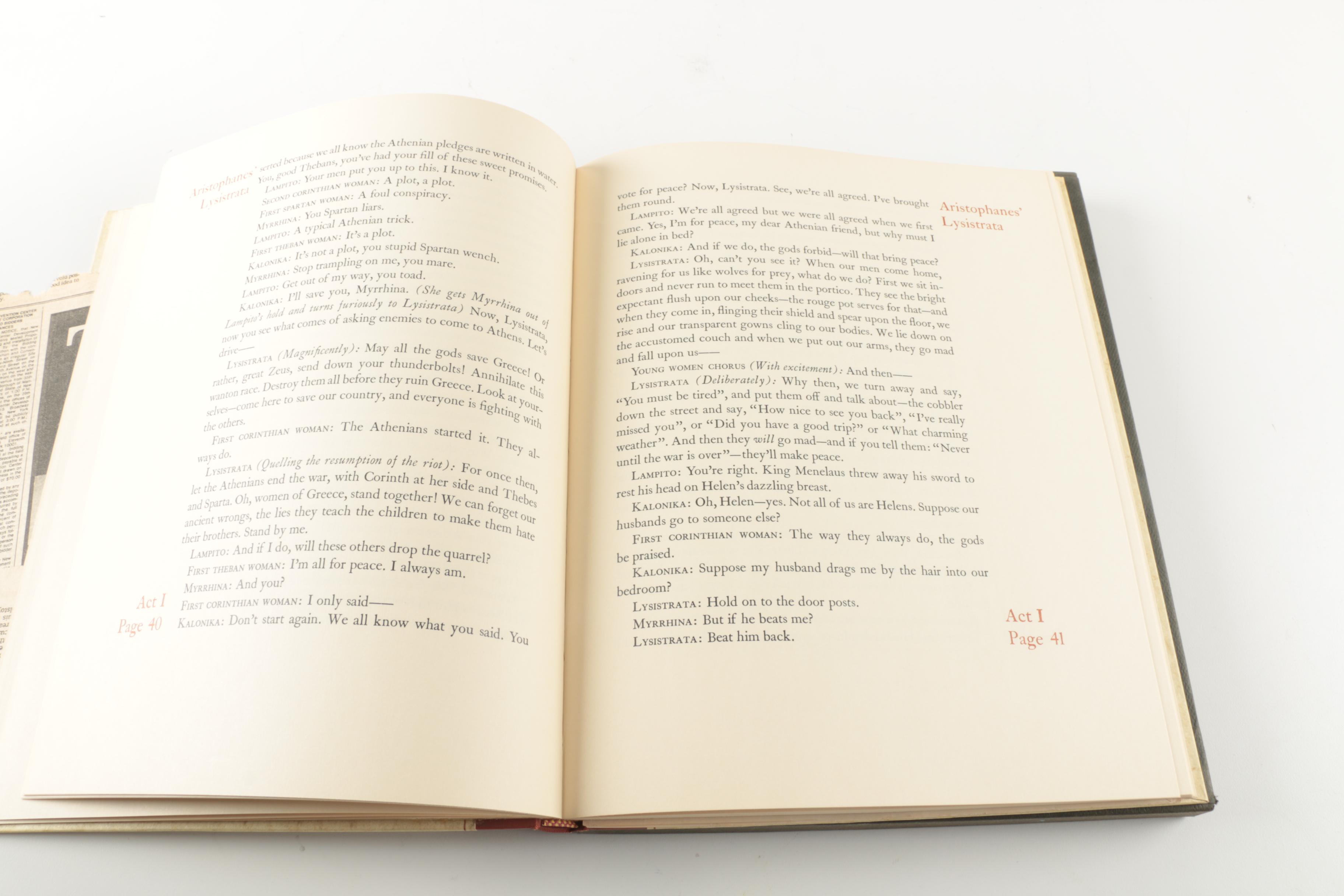 "Lysistrata" by Aristophanes with Illustrations by Picaso