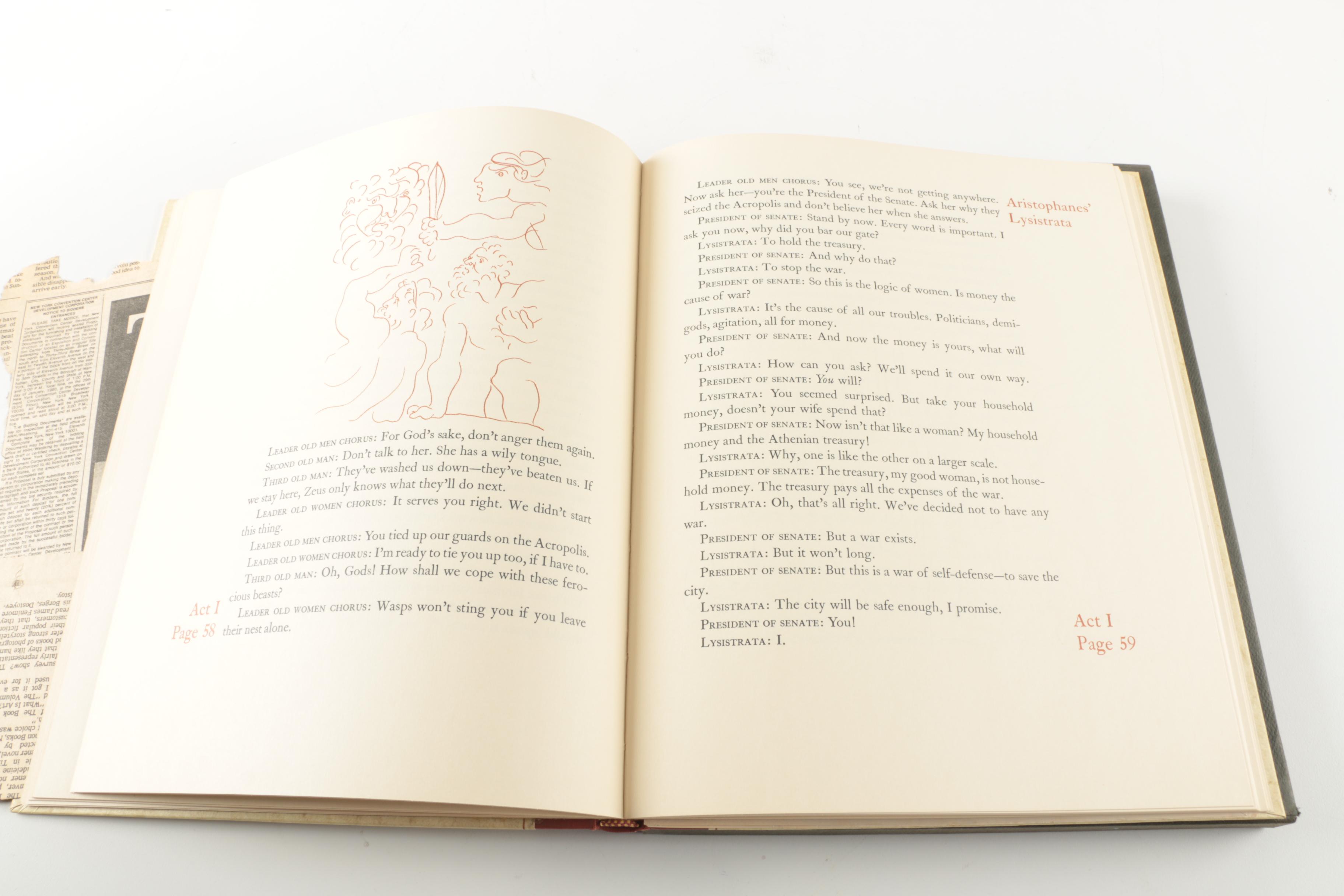 "Lysistrata" by Aristophanes with Illustrations by Picaso