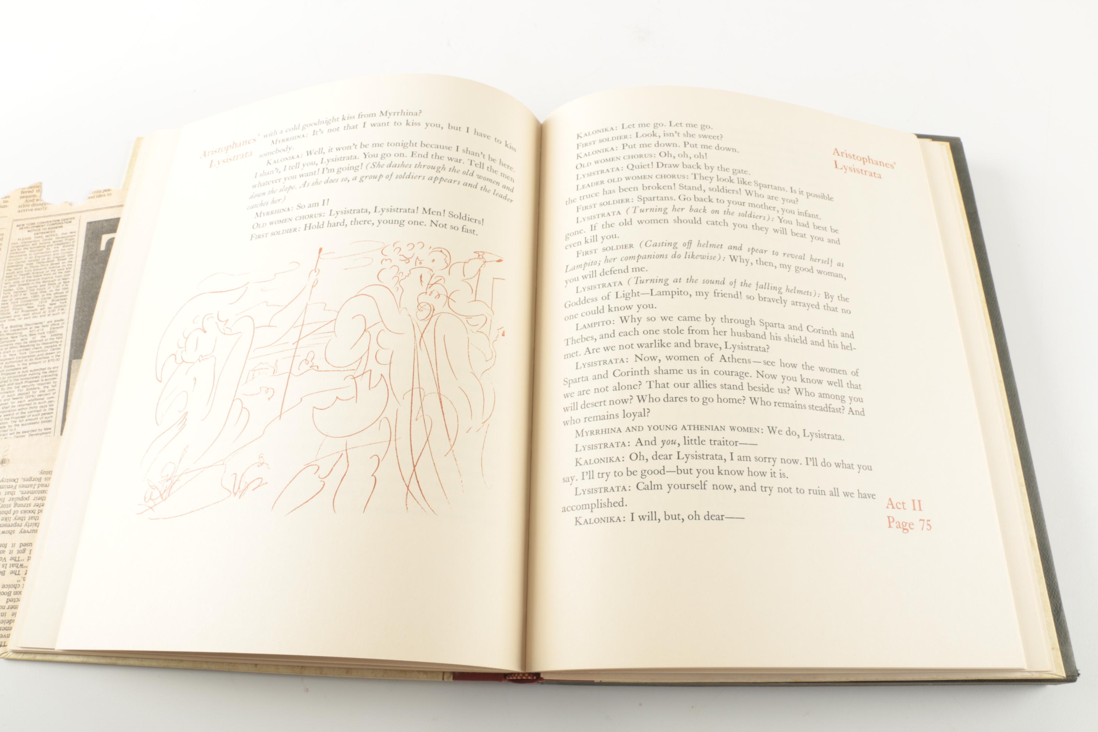 "Lysistrata" by Aristophanes with Illustrations by Picaso