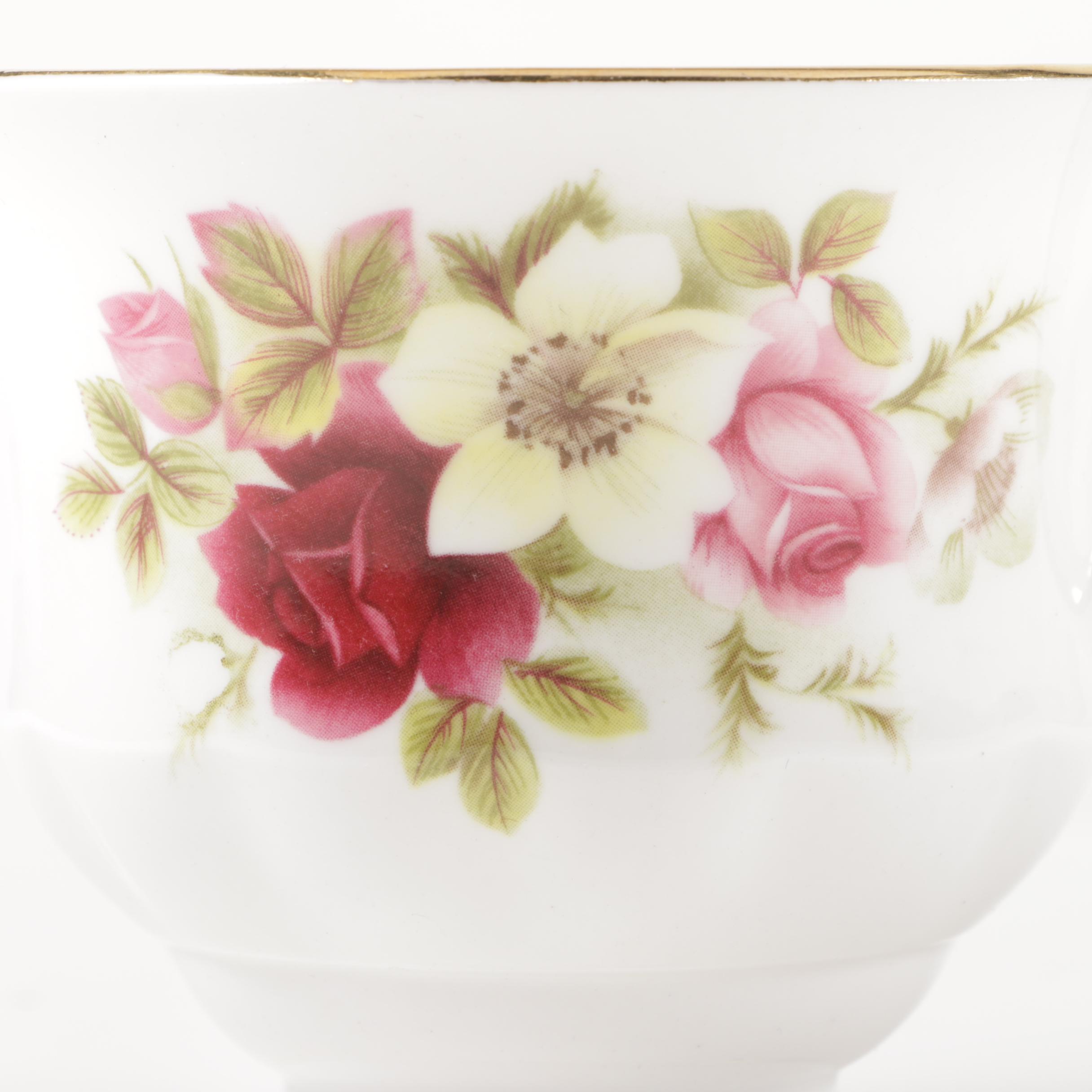 Vintage Ridgway "Queen Anne" Teacups and Saucers