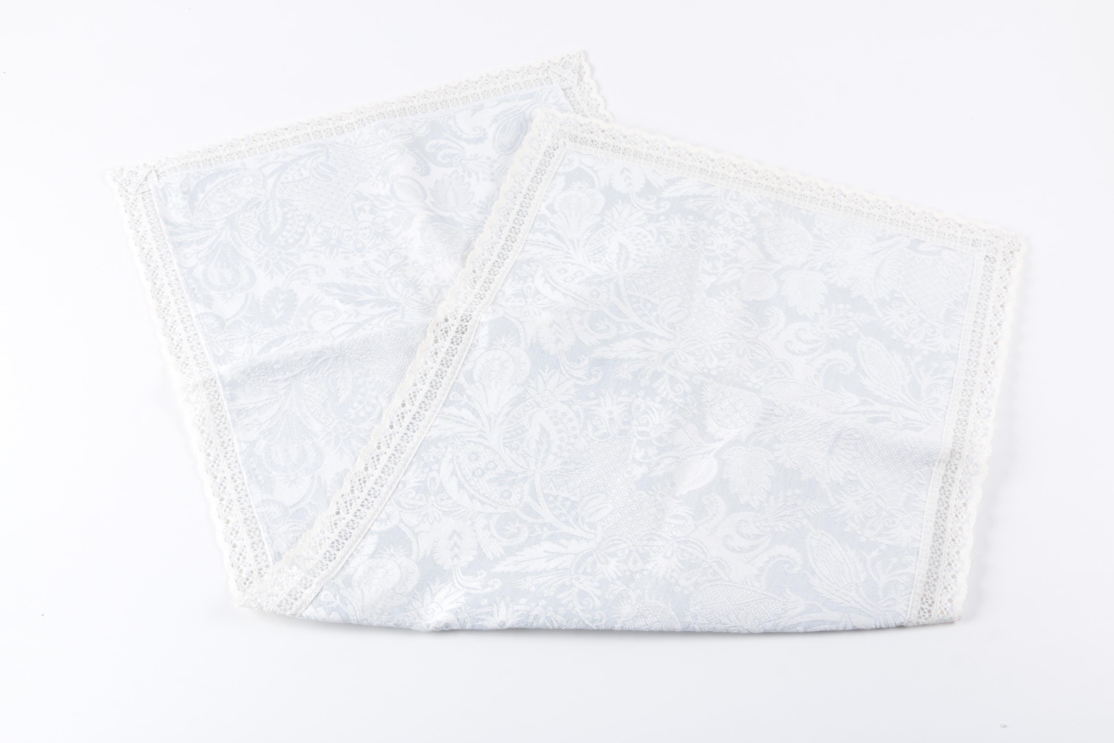 Vintage Cloth Table Runners Including West German