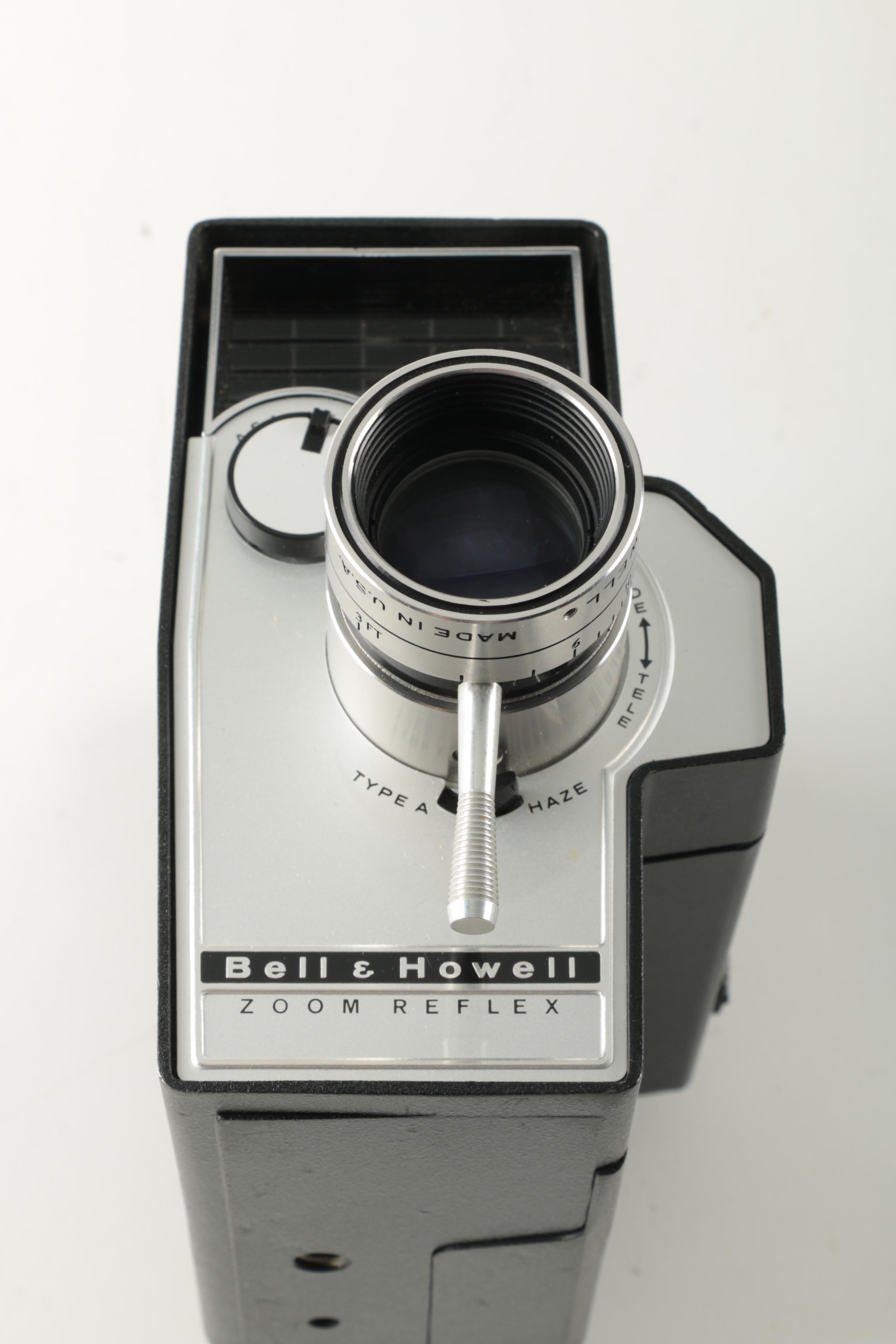 Pair of Vintage Bell & Howell Cameras with Cases