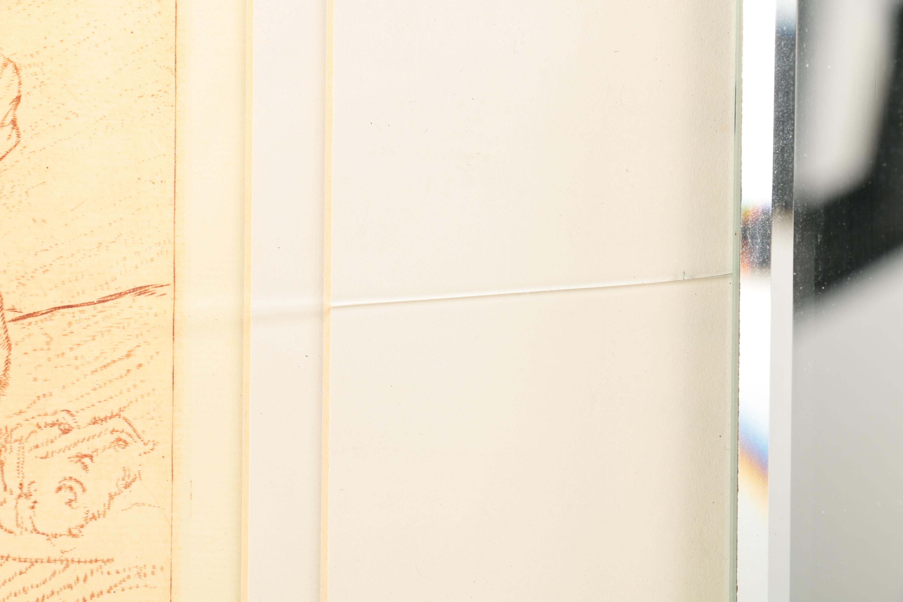 Set of Intaglio Prints on Paper After Rubens, Carracci, Baudry and Boucher