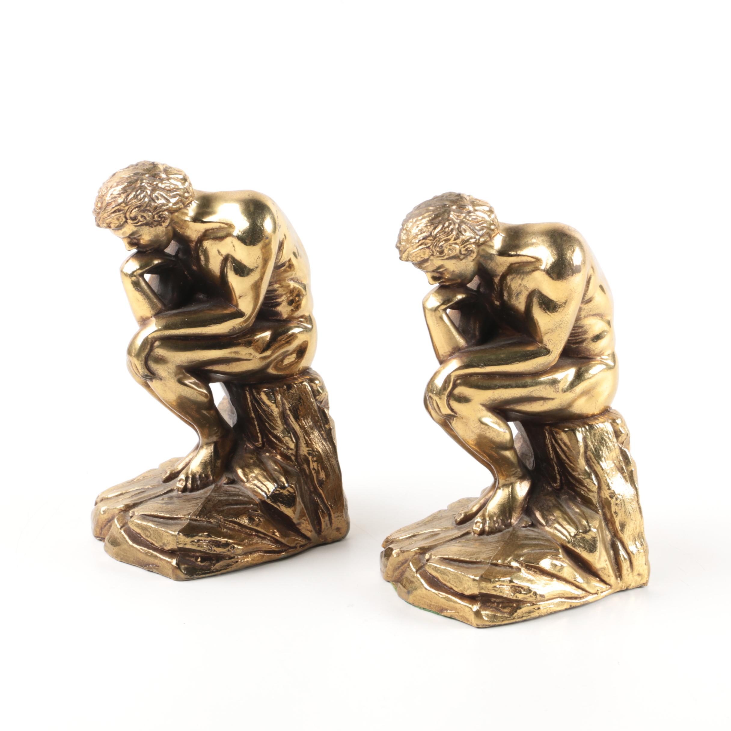 "The Thinker" Bookends