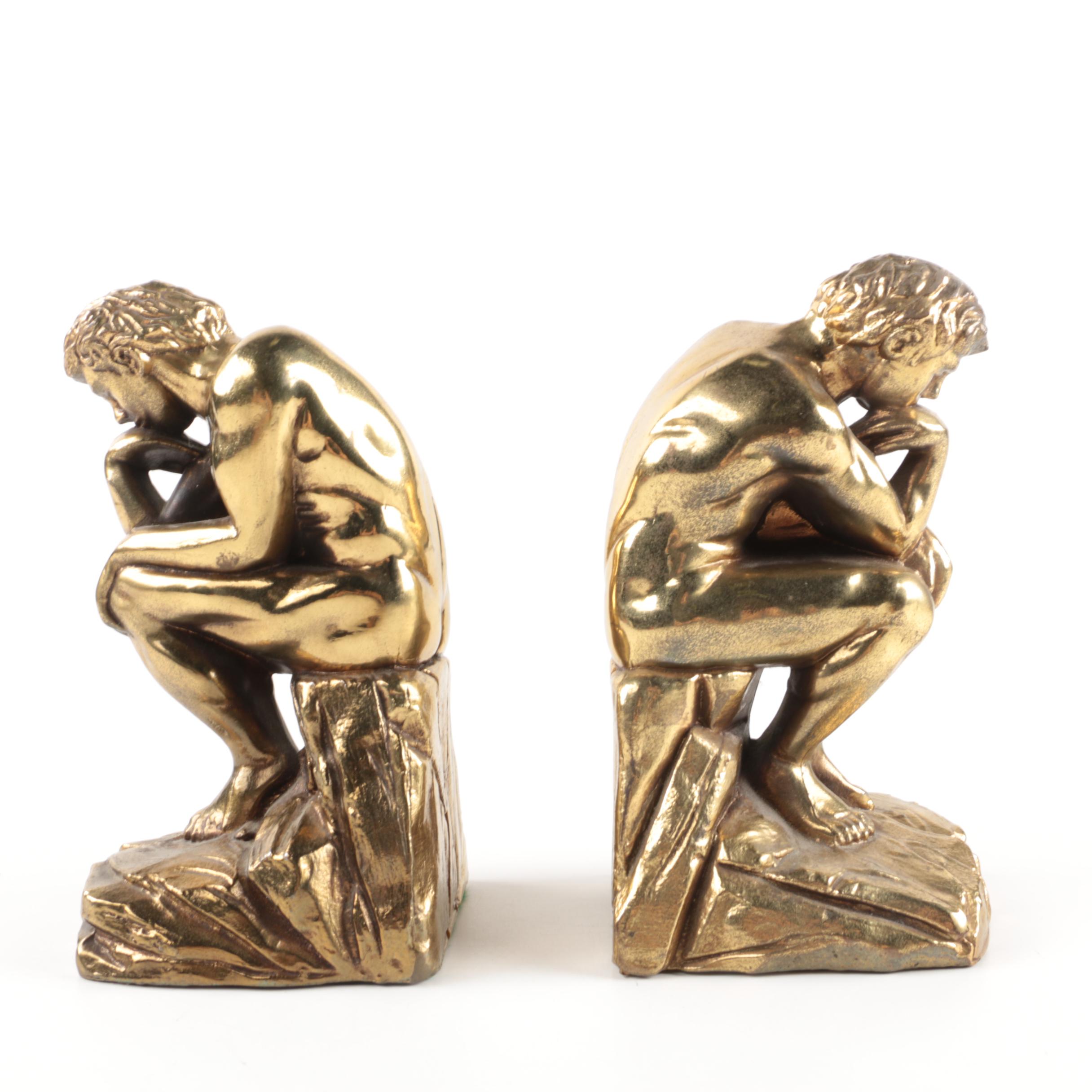 "The Thinker" Bookends
