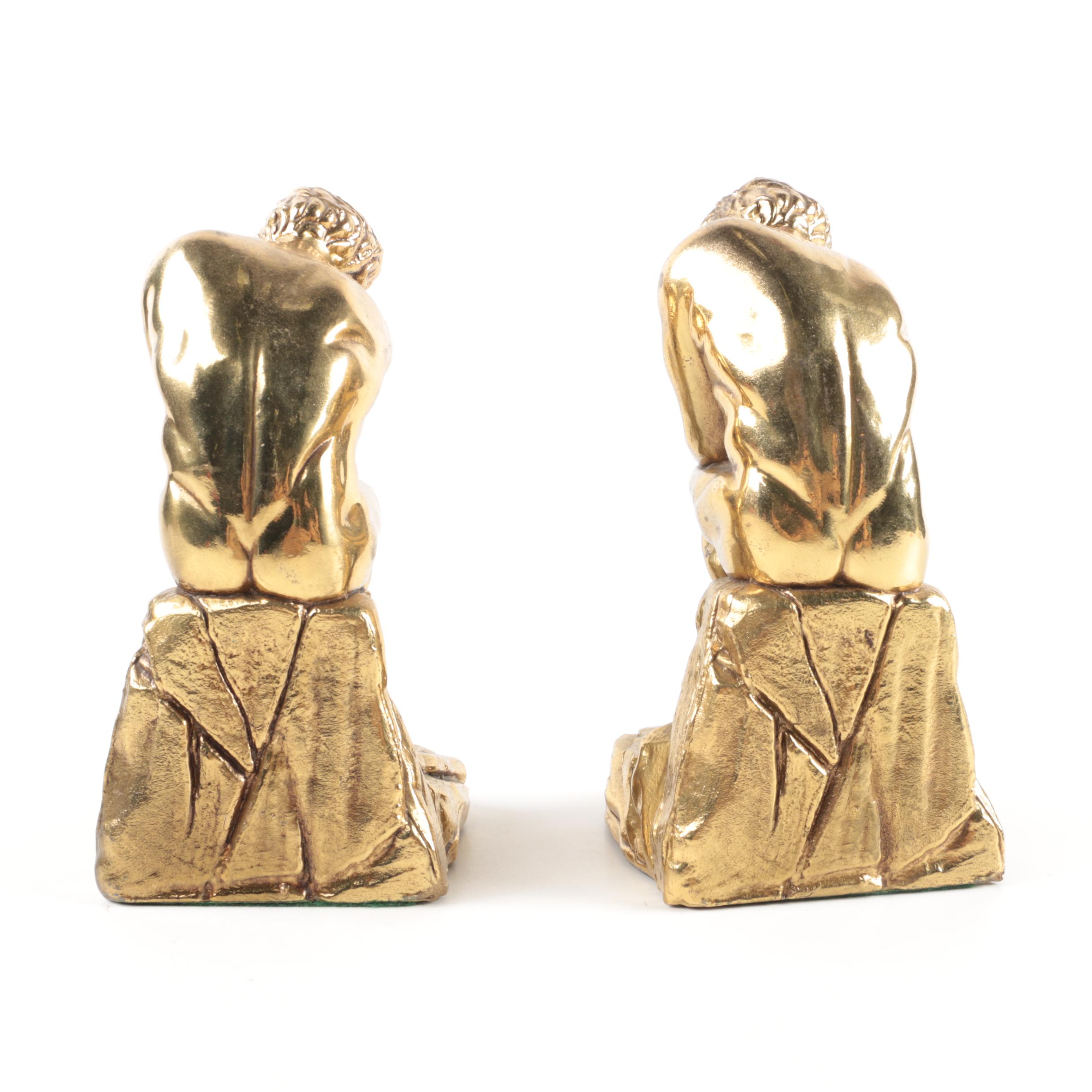 "The Thinker" Bookends